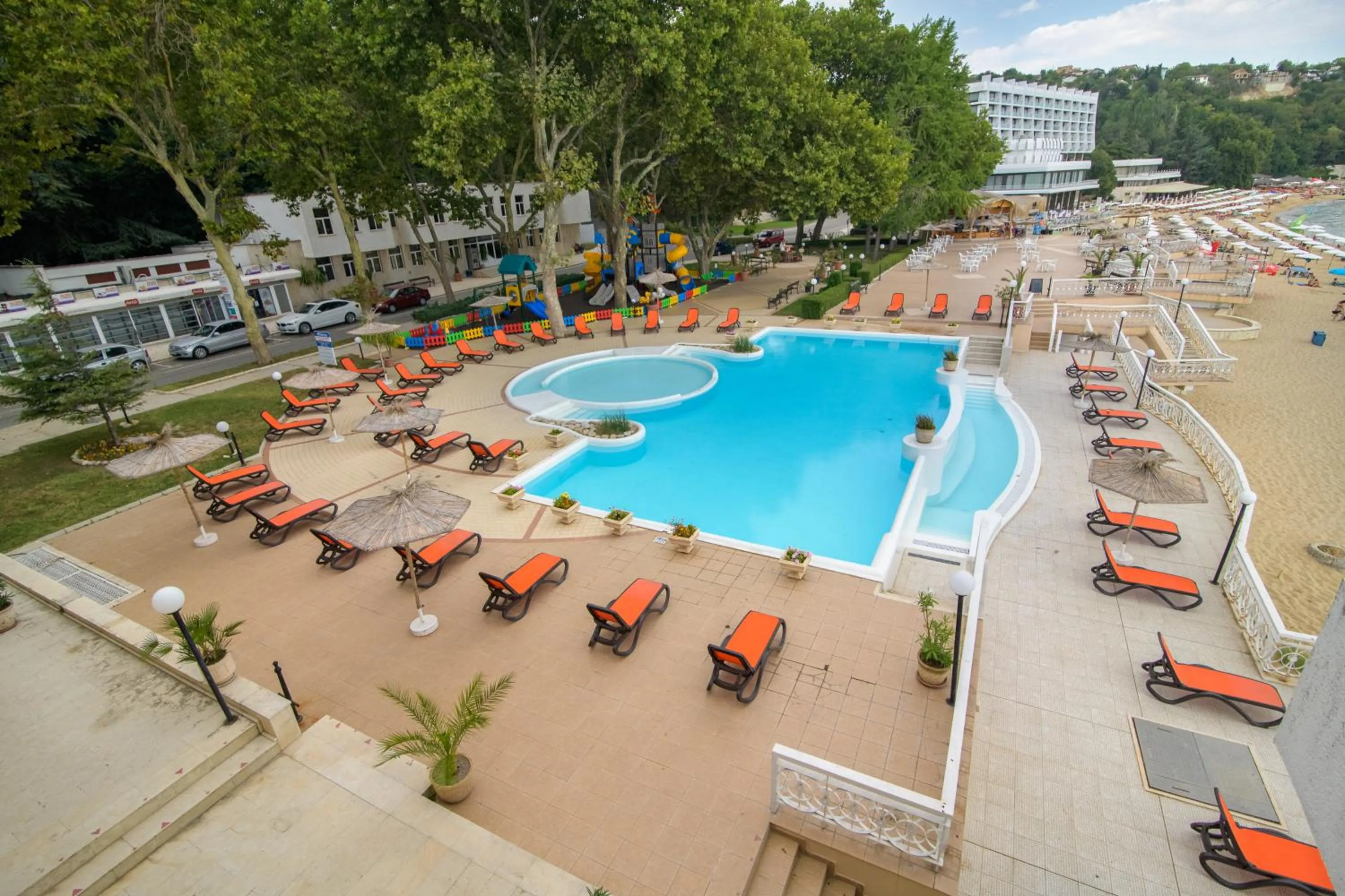 Swimming pool in Marina Hotel, Sunny Day