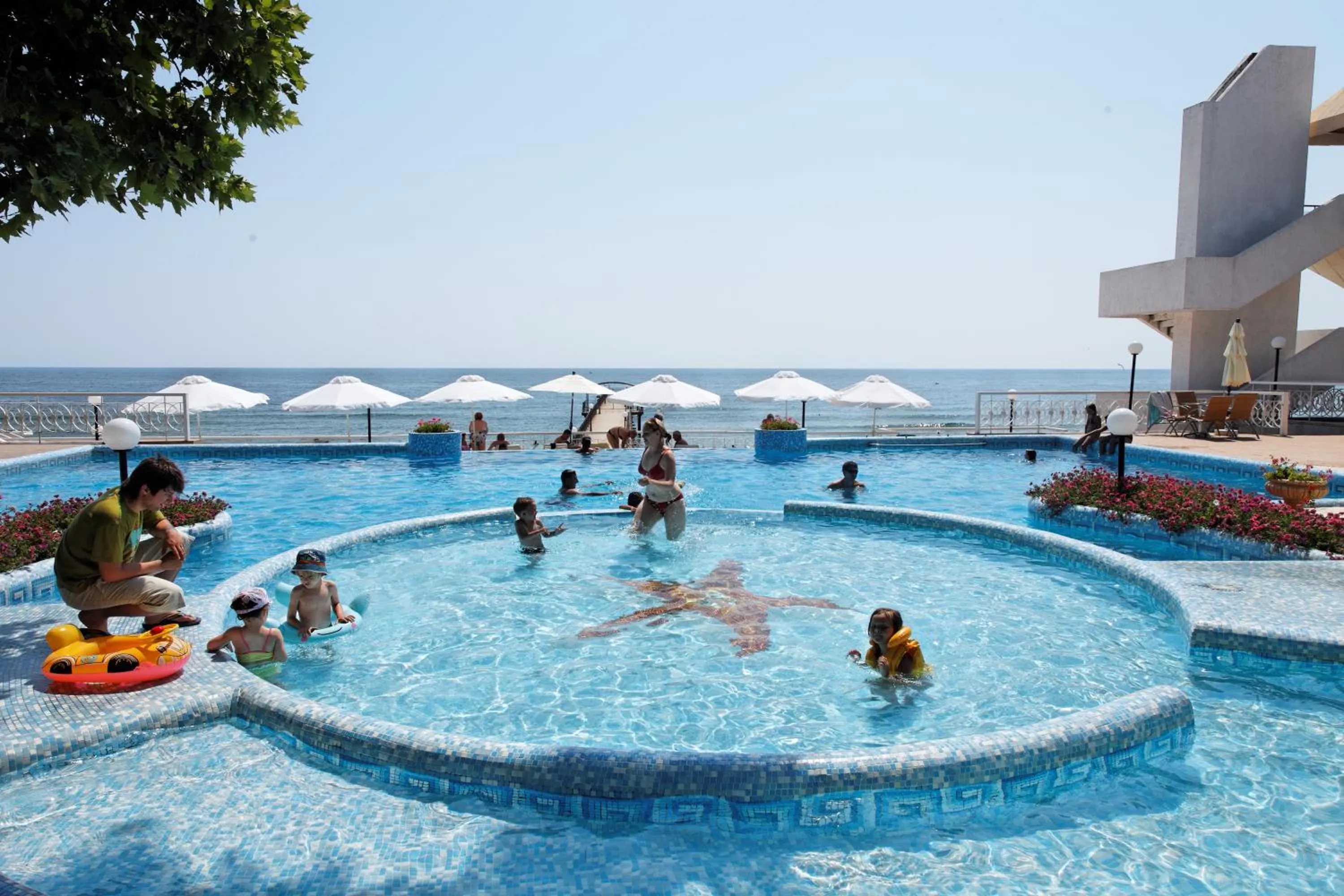 Swimming pool in Marina Hotel, Sunny Day