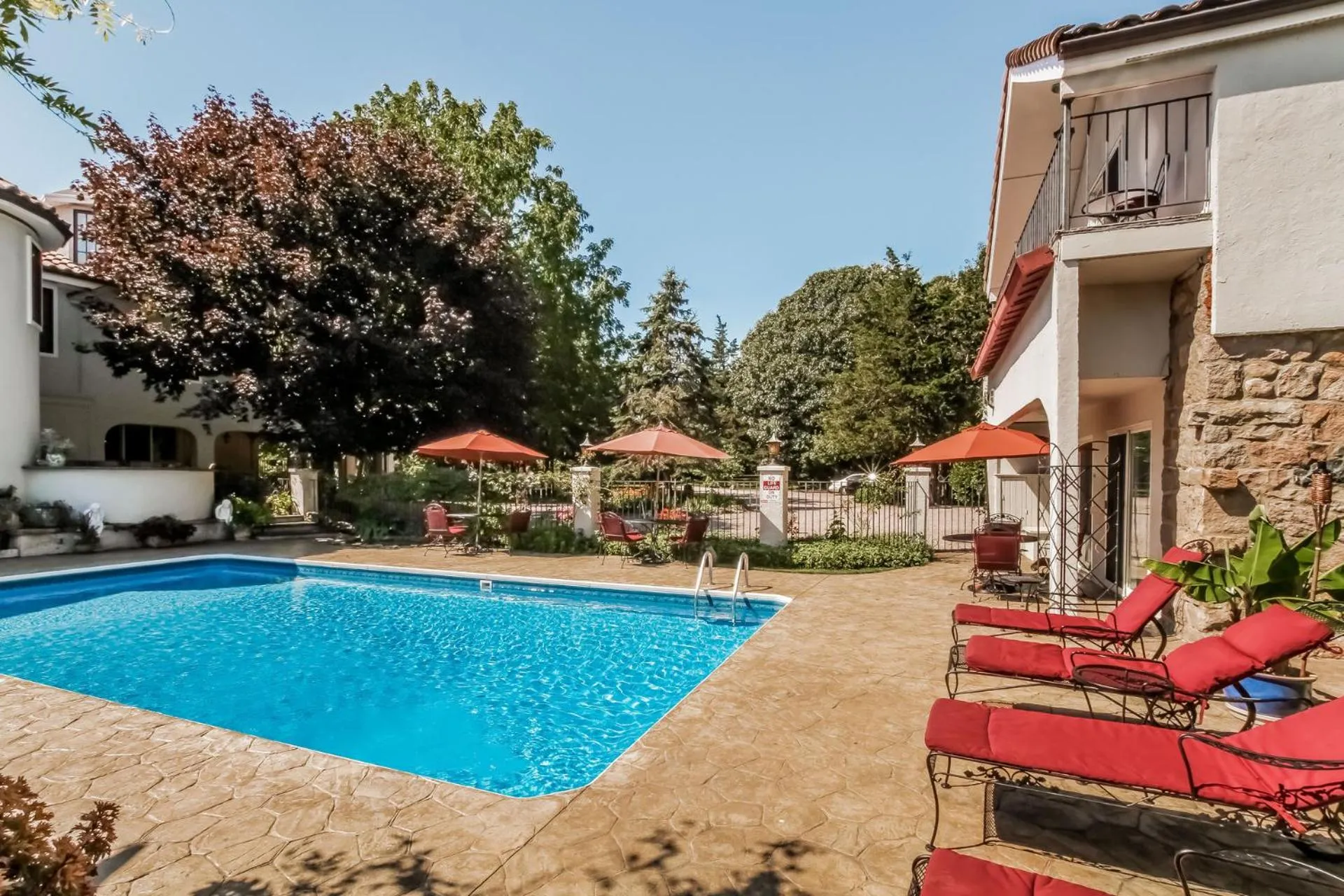 Patio in The Villa Bed and Breakfast
