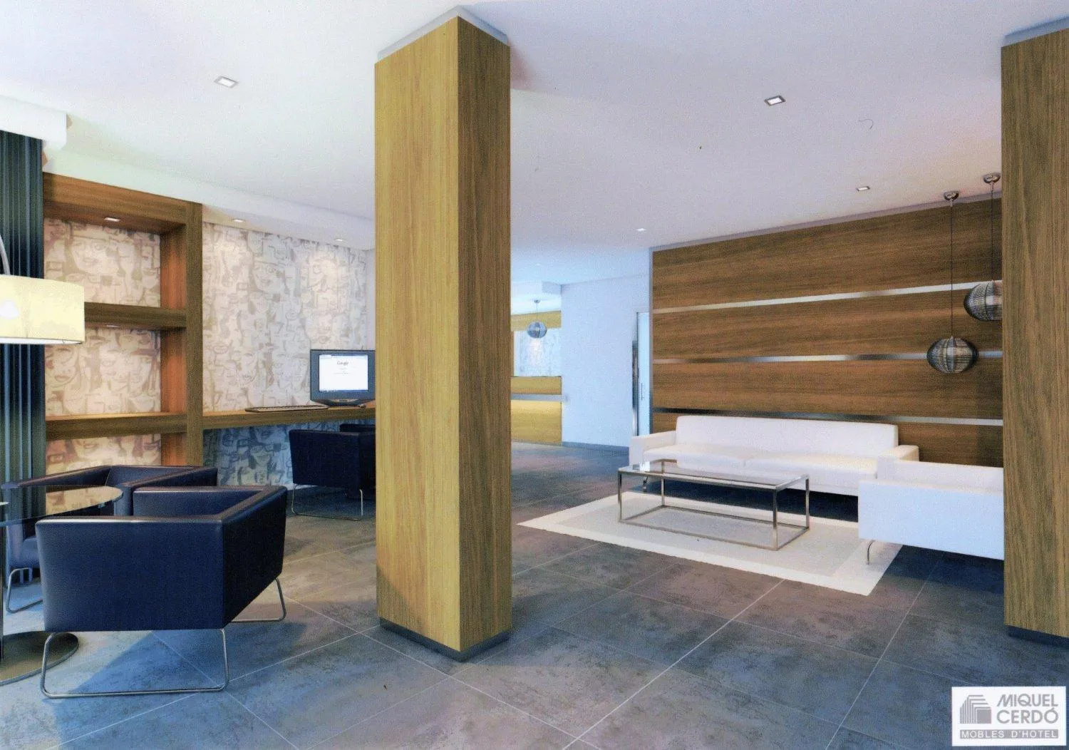 Lobby or reception, Bed in Hotel Morlans