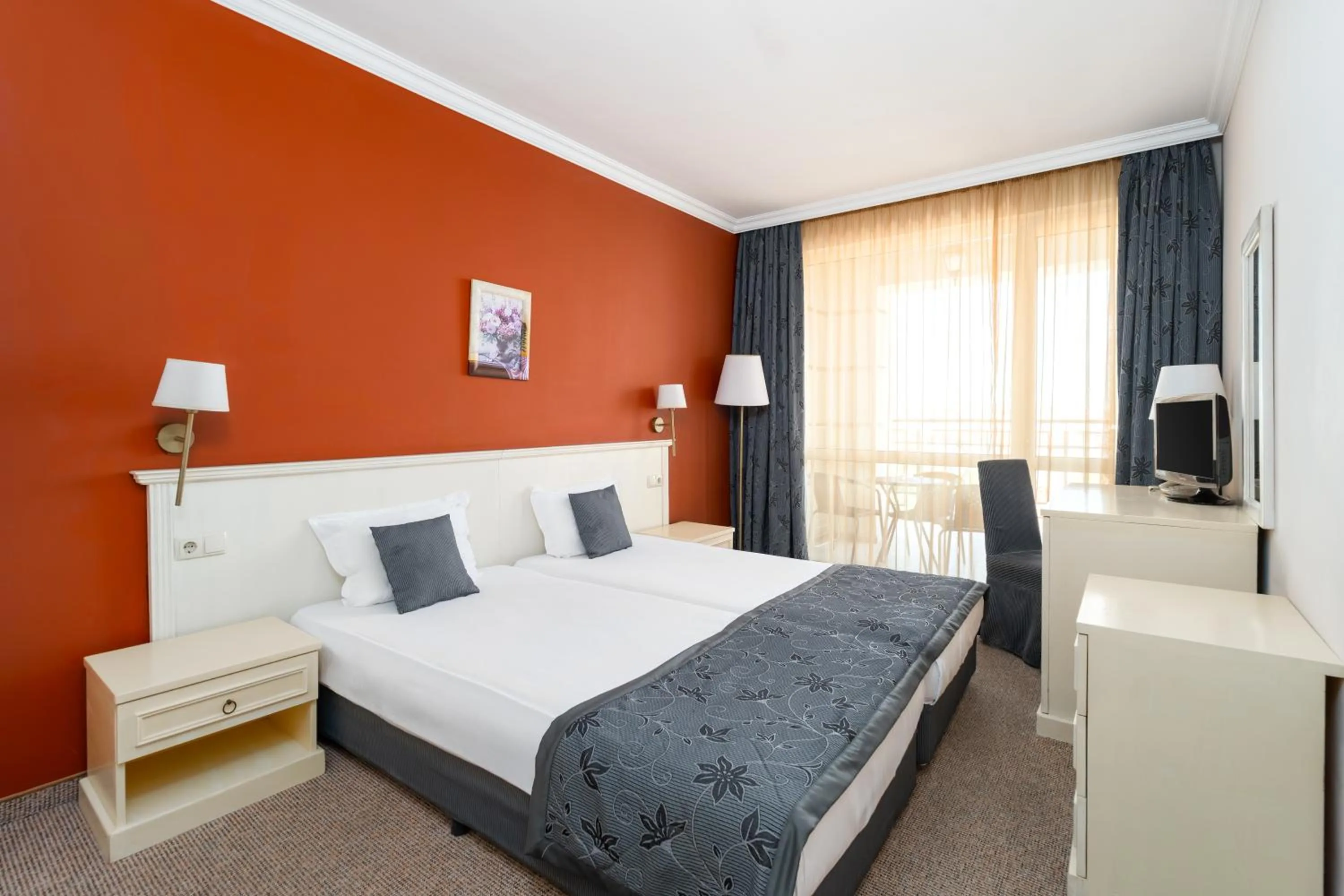 Bed in Festa Pomorie Resort