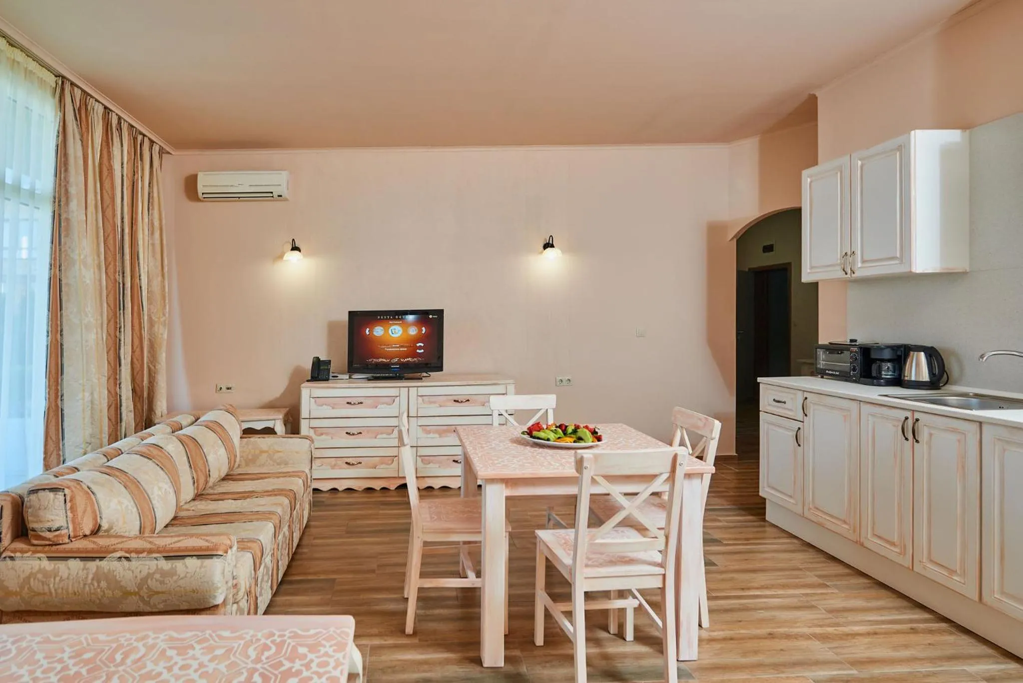 Kitchen or kitchenette in Festa Pomorie Resort