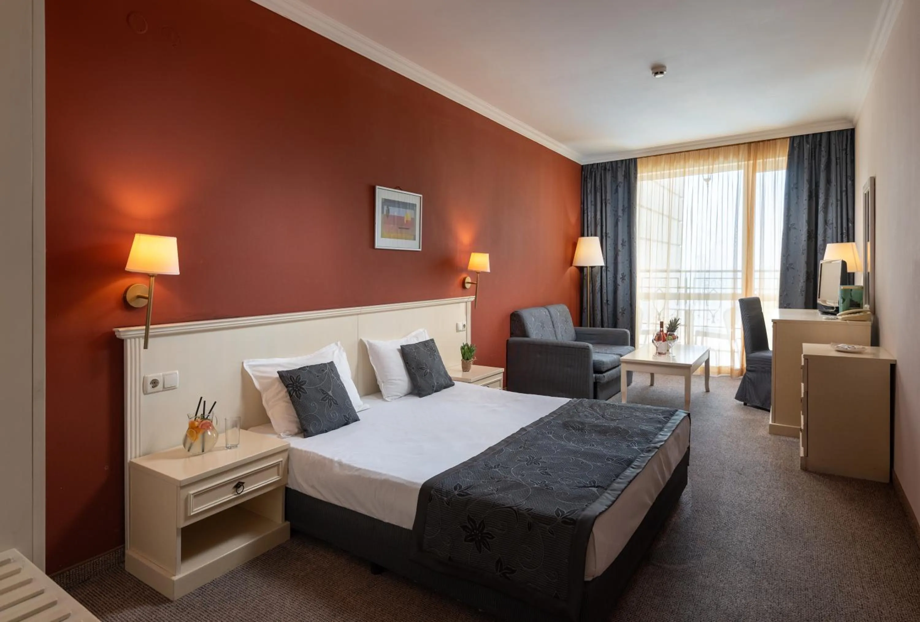 TV and multimedia, Bed in Festa Pomorie Resort