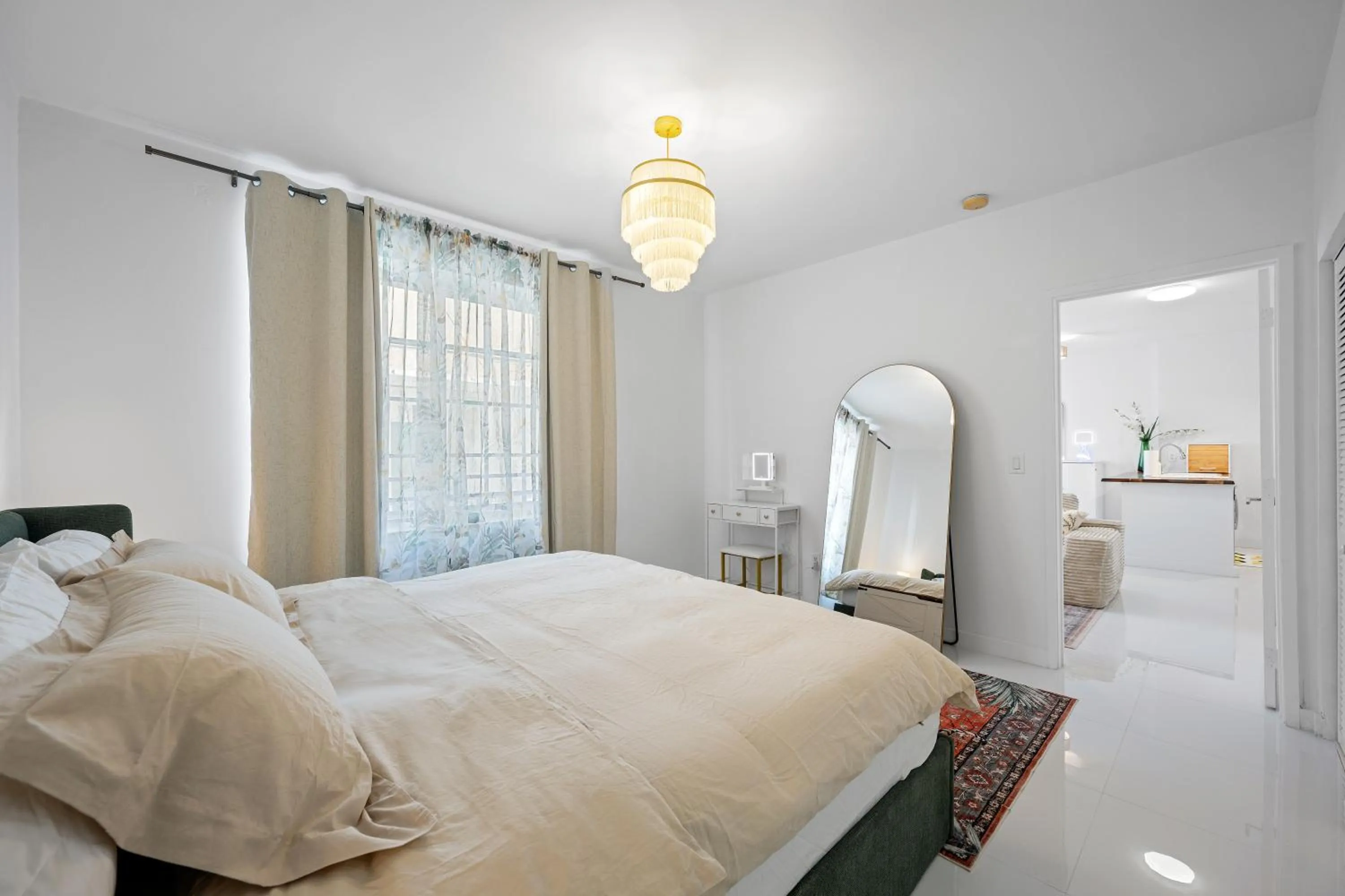 Bed in Sage on Ocean Drive Apartments