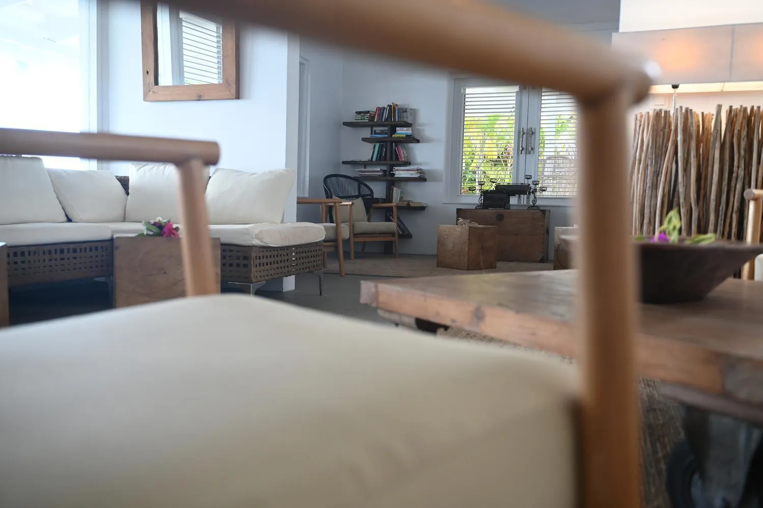 Bed in Moorea Beach Lodge