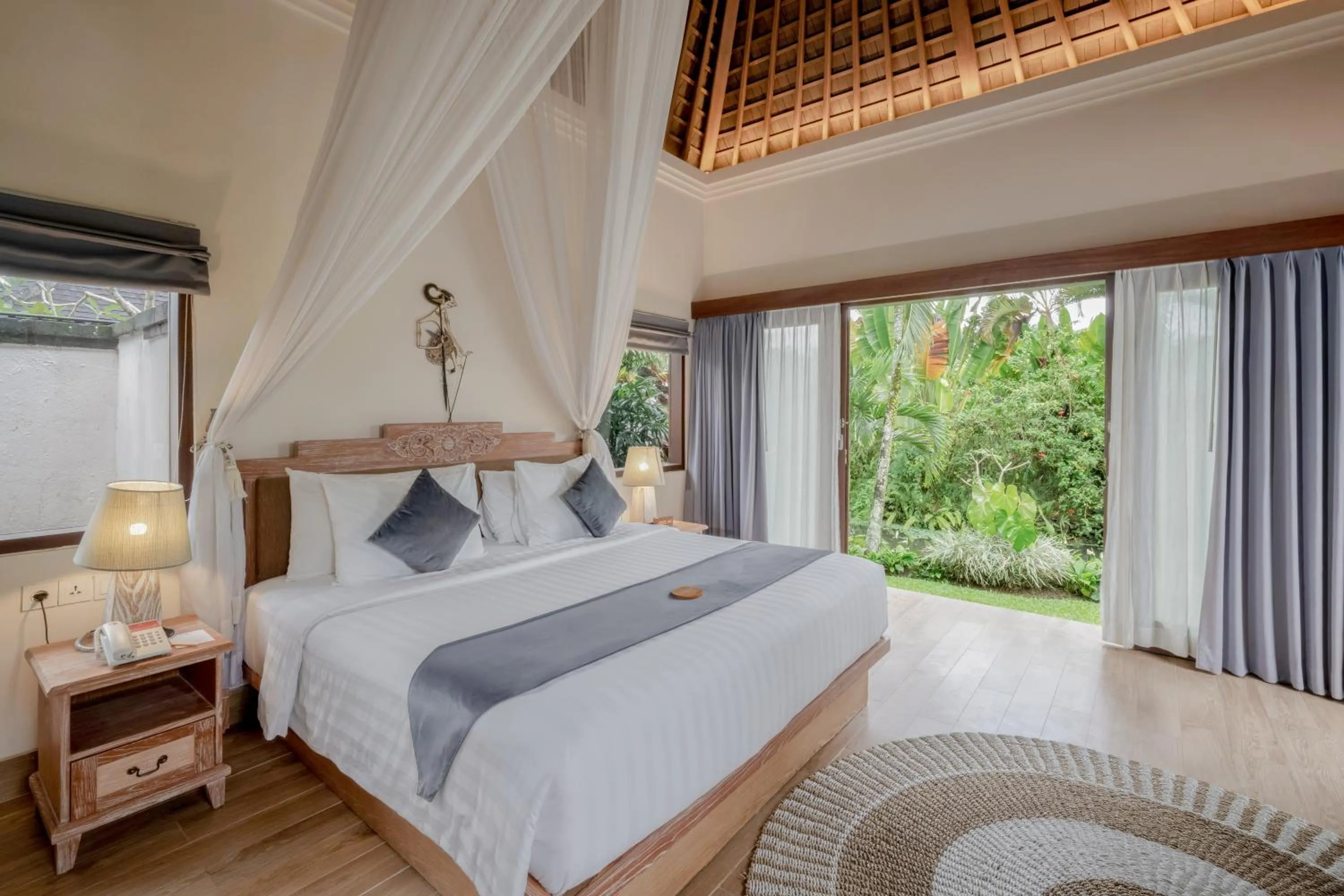 View (from property/room), Bed in Visesa Ubud Resort