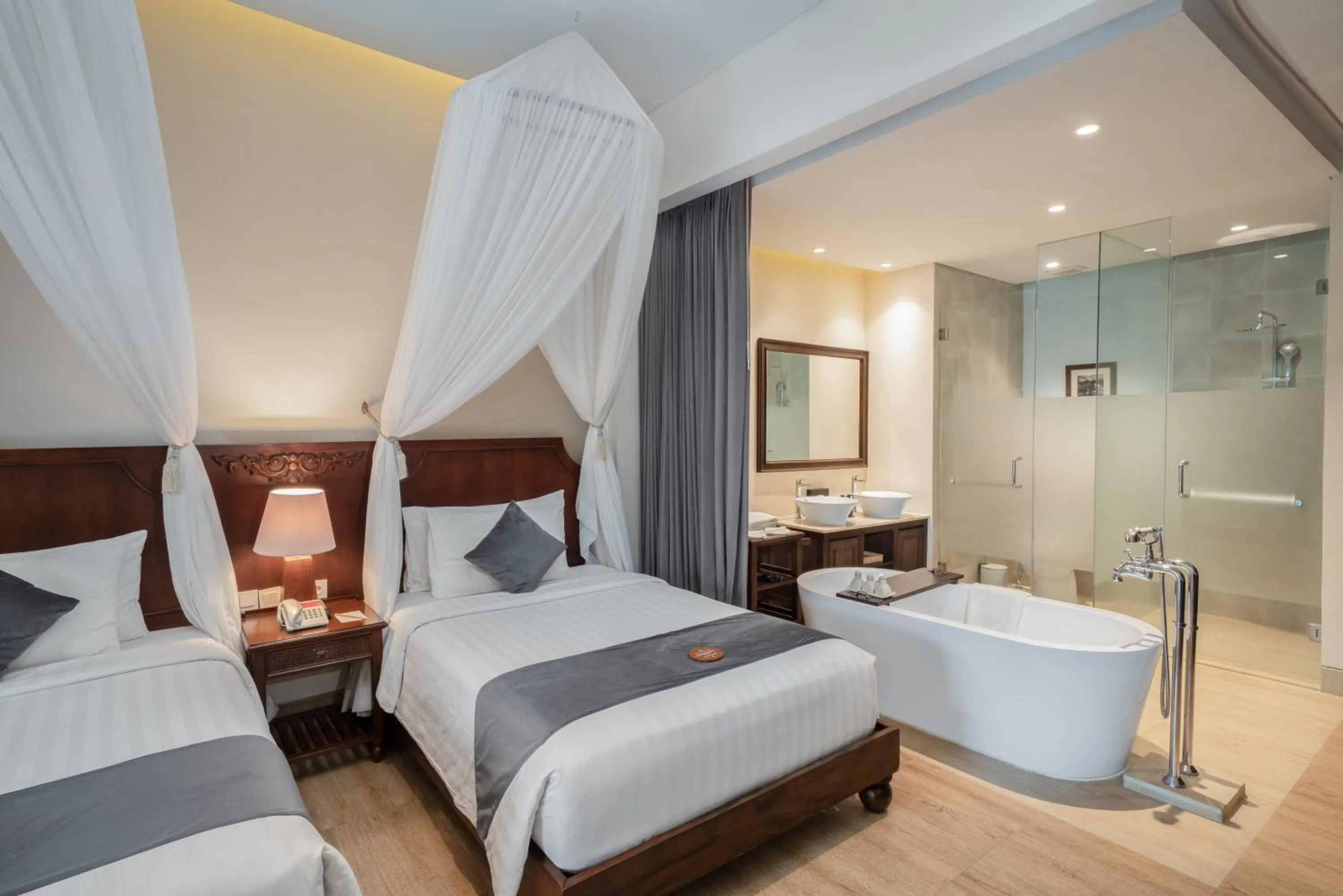 Bed in Visesa Ubud Resort