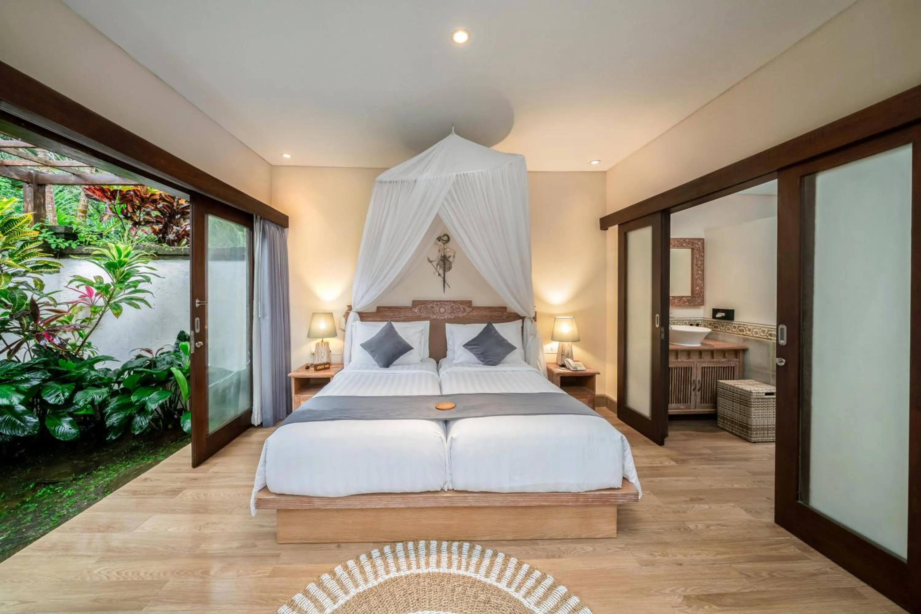 Bed in Visesa Ubud Resort