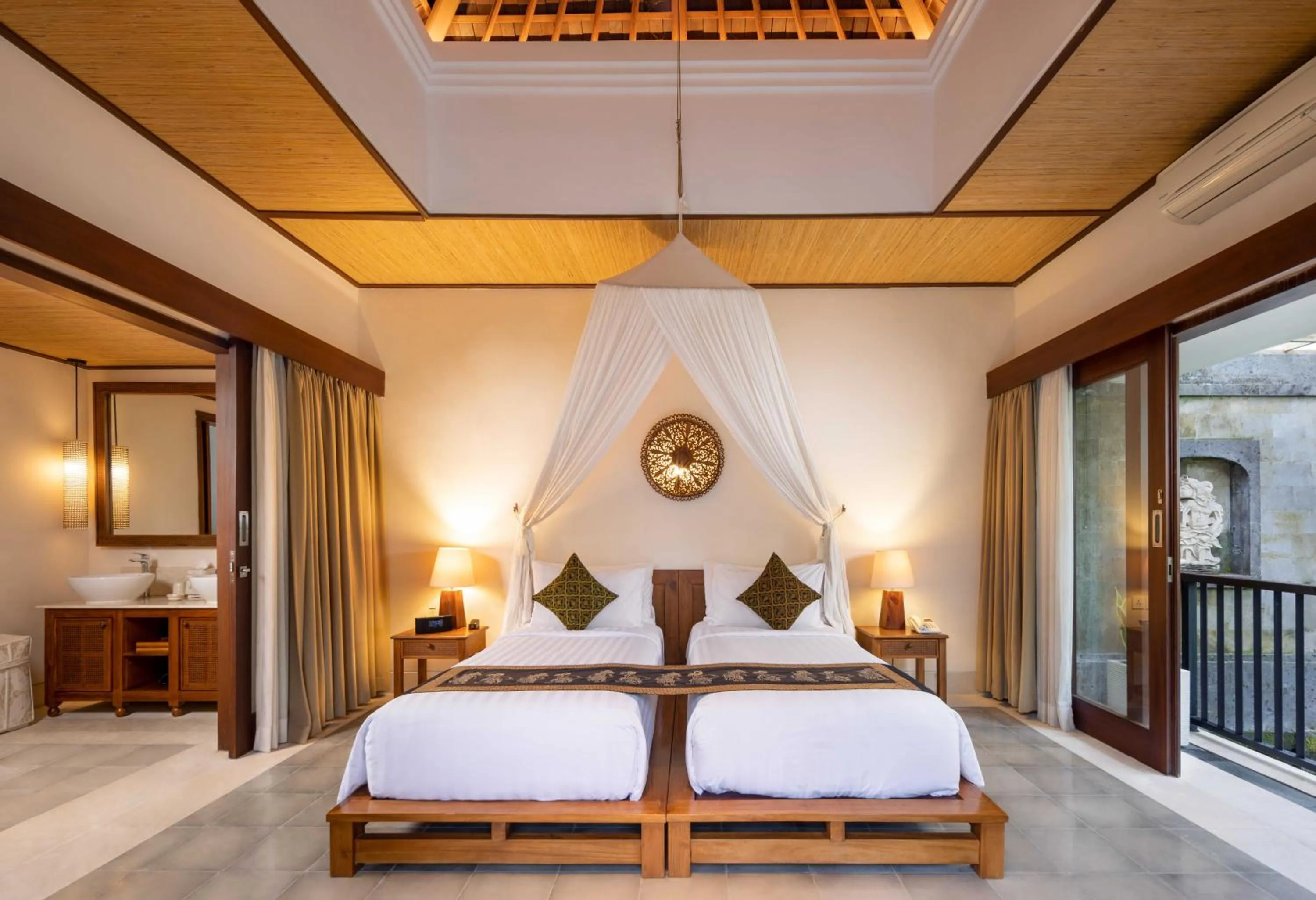 Bed in Visesa Ubud Resort