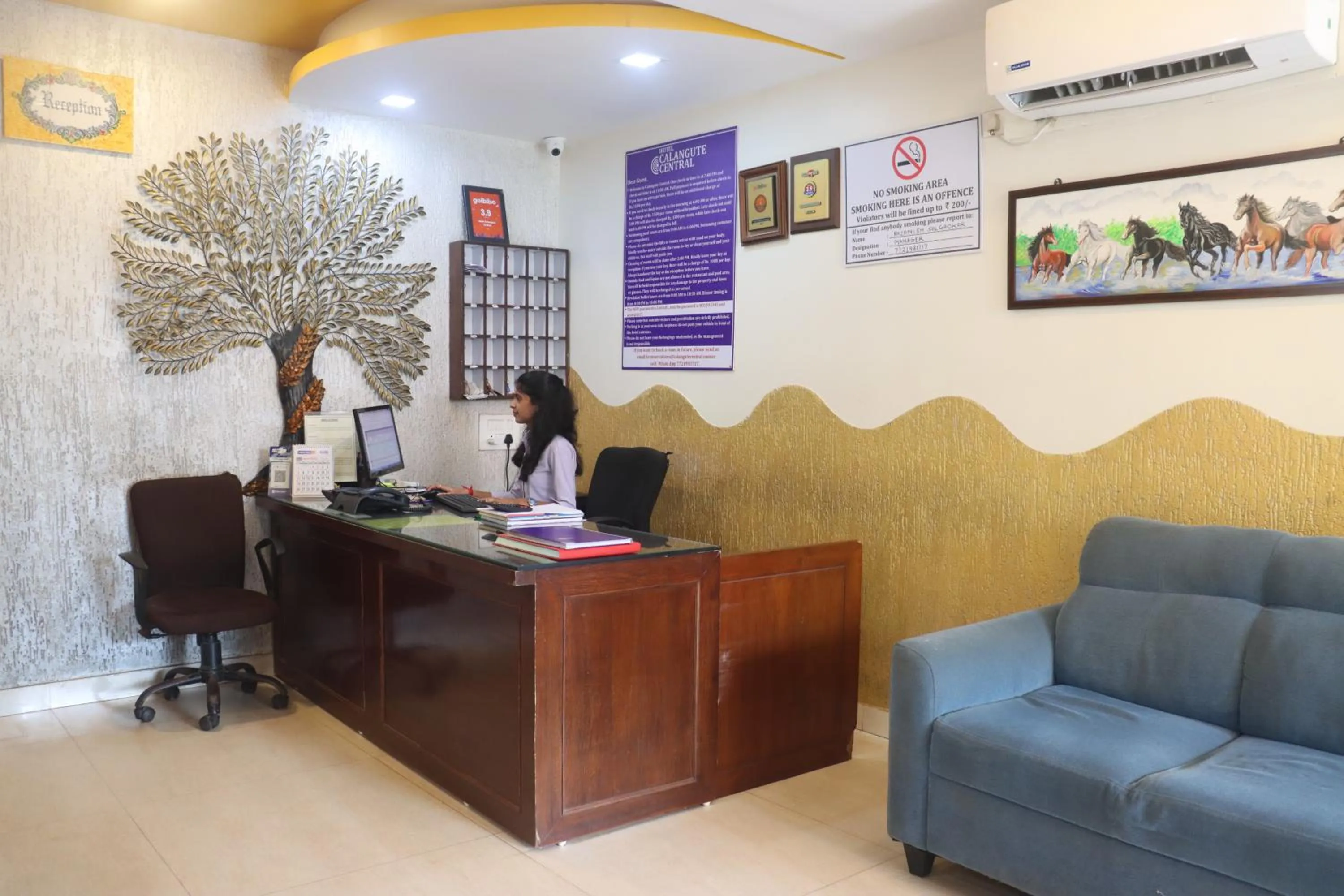 Lobby or reception in Hotel Calangute Central