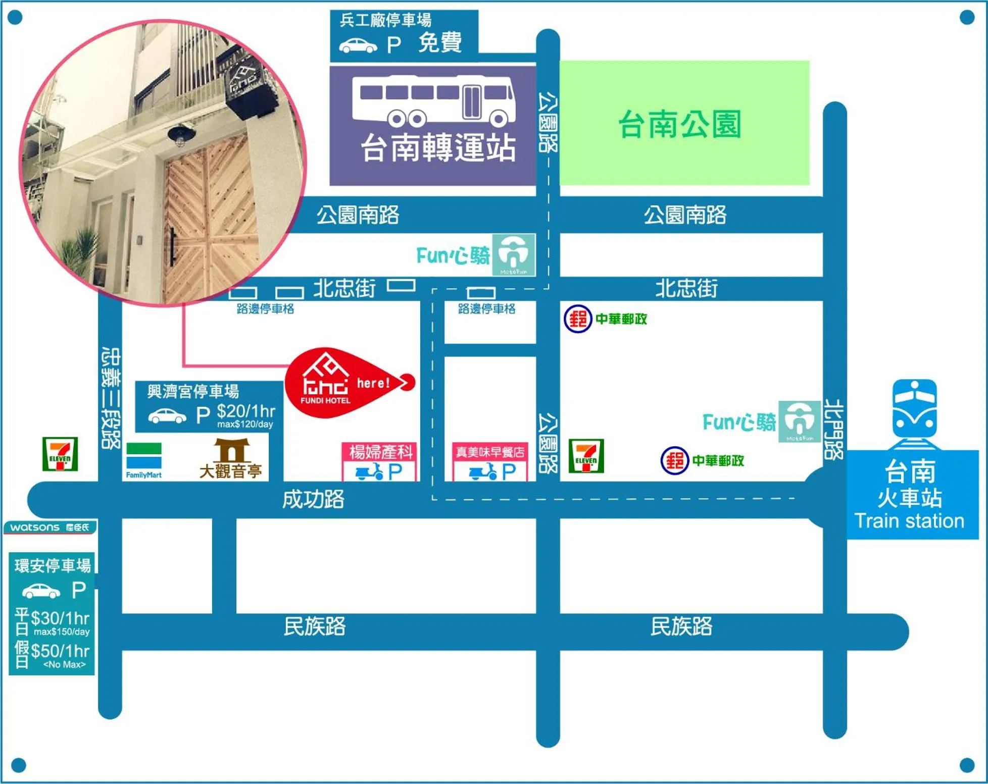 Location in FUNDI Hotel