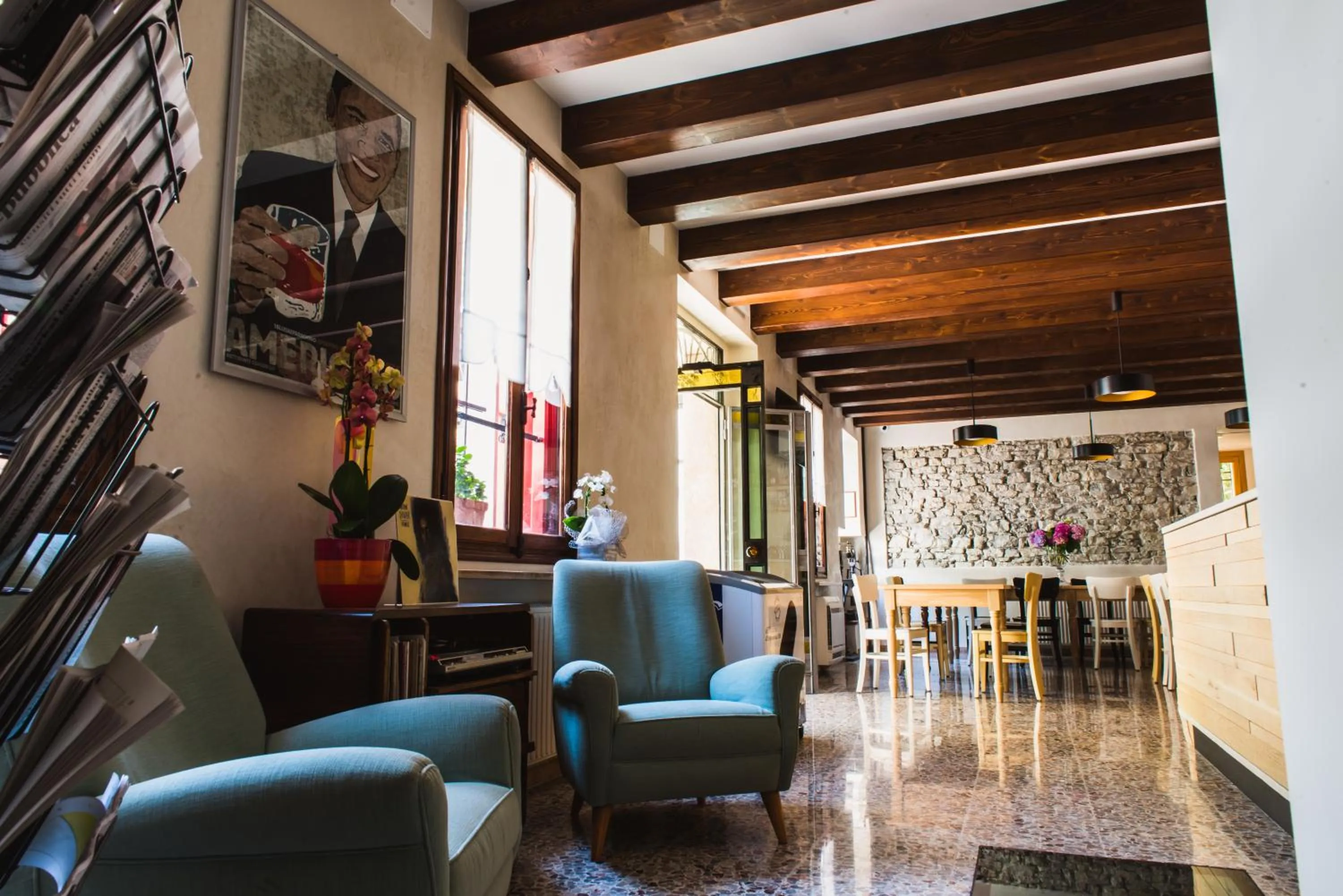 Lounge or bar in Locanda Solagna