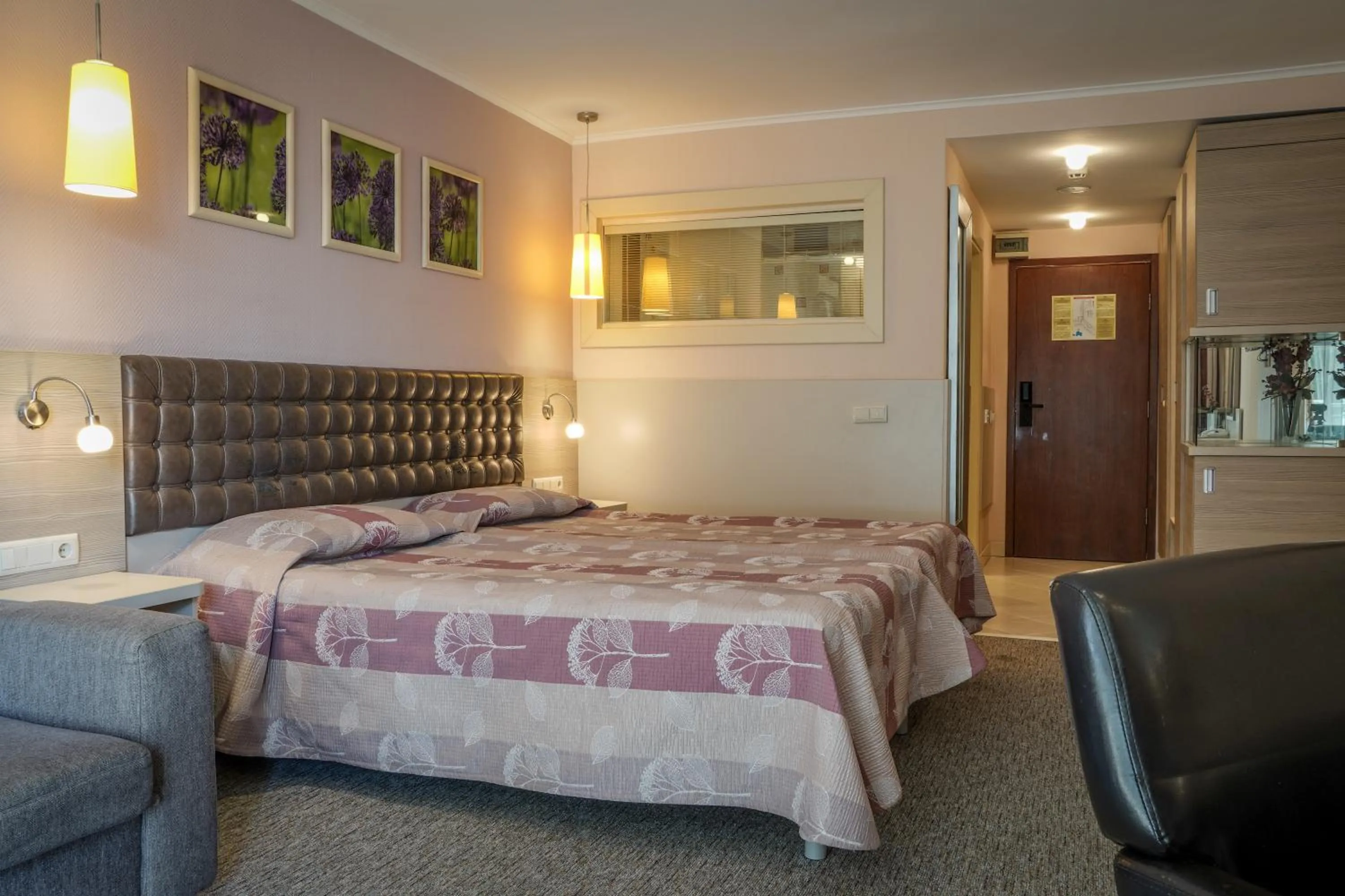 Bed in Hotel Sandy Beach