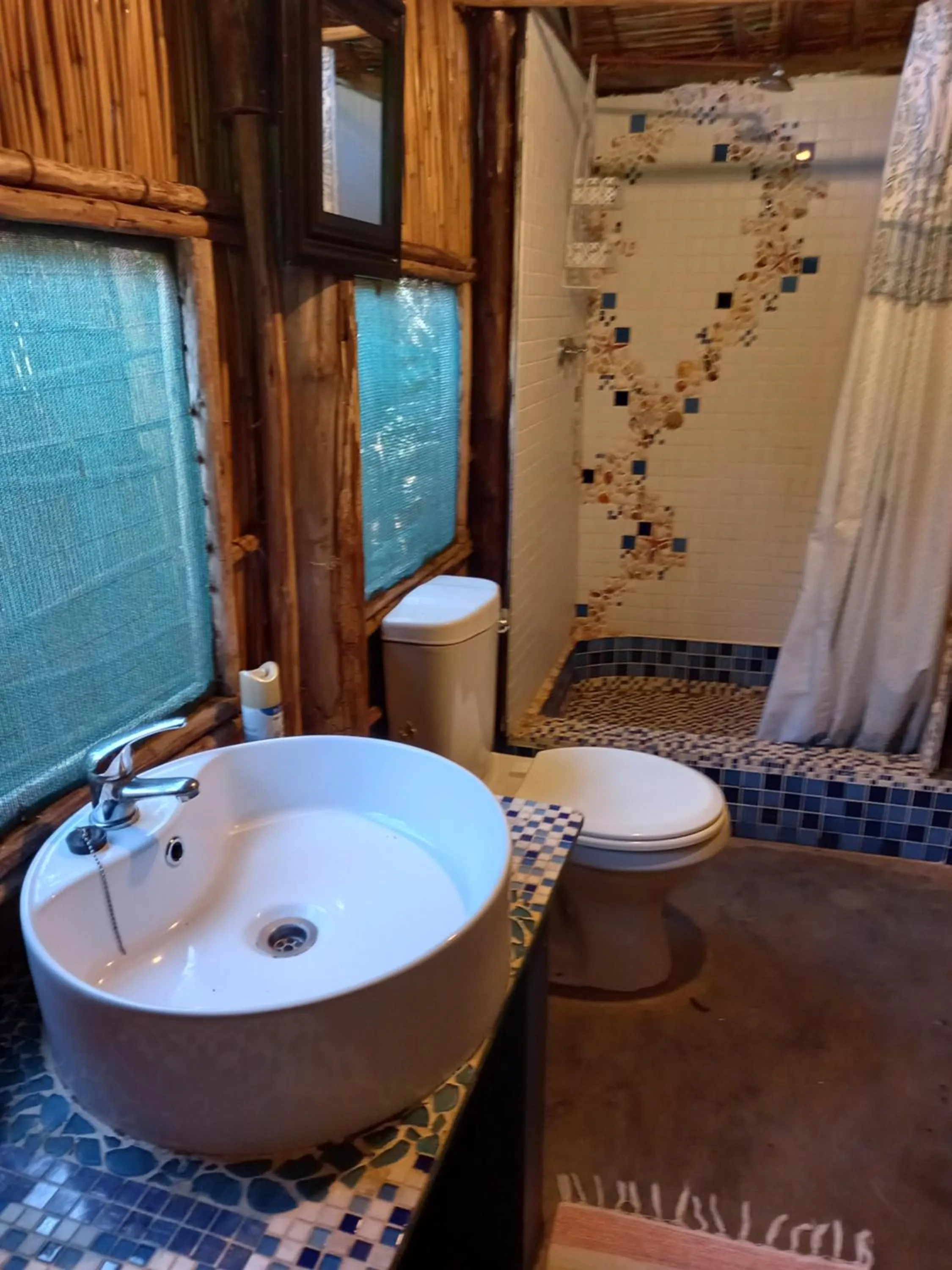 Shower in Gala Gala Eco Resort