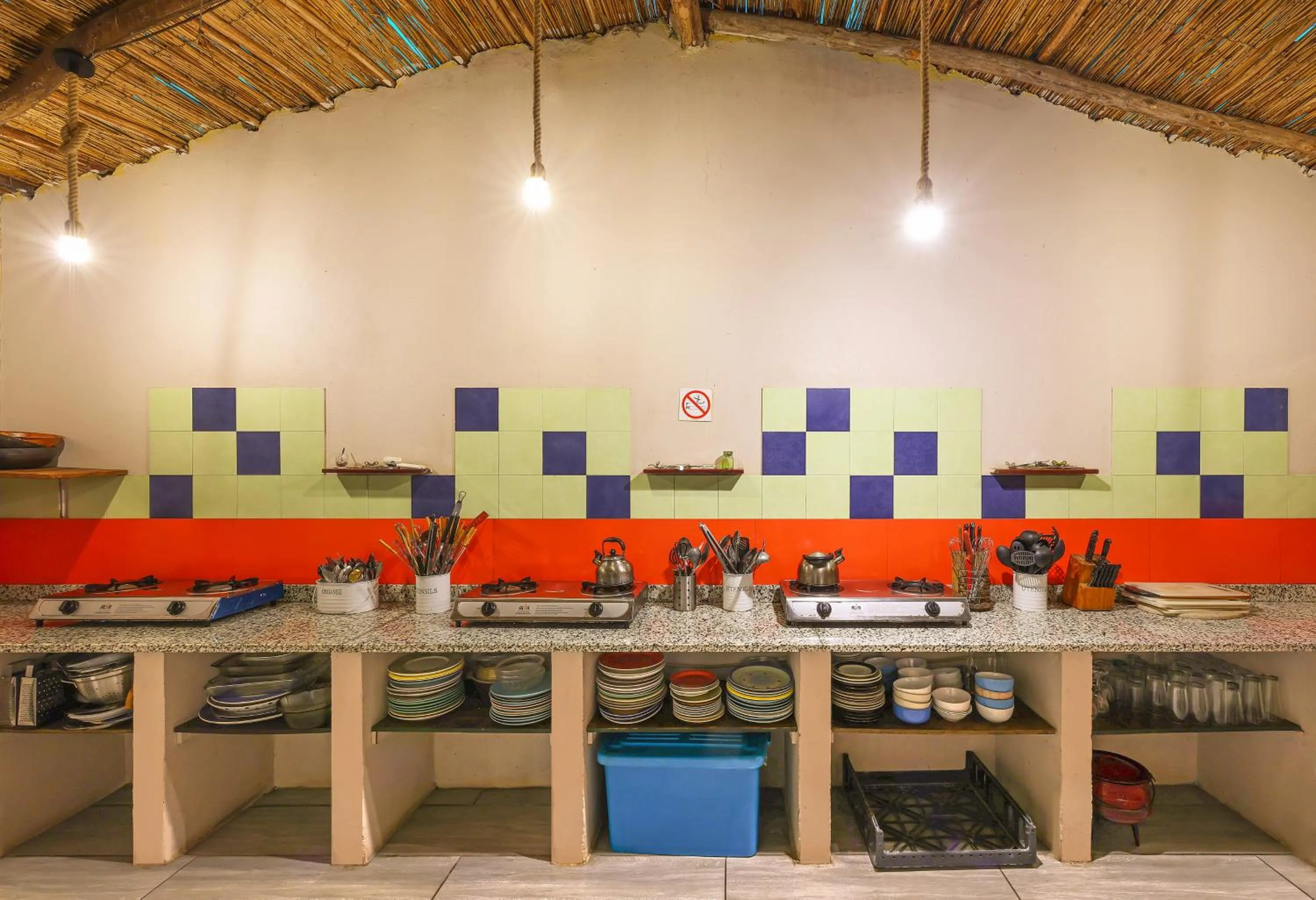 Communal kitchen in Gala Gala Eco Resort