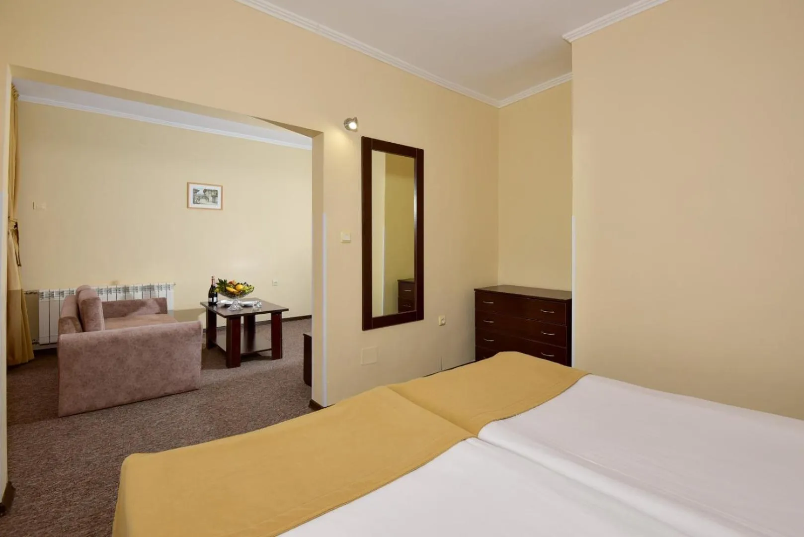 Bed in Snezhanka Hotel Pamporovo - Half Board & Swimming pool