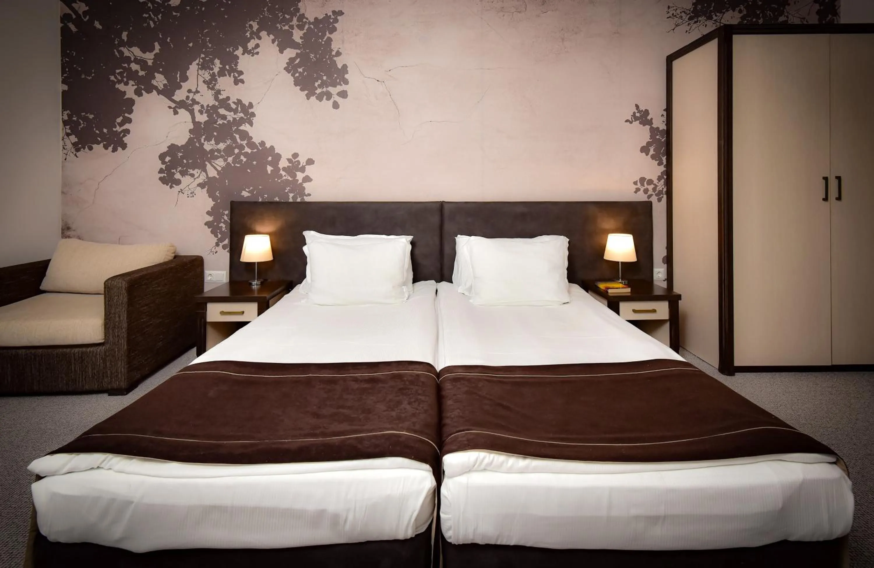 Bed in Rhodopi Home Hotel Chepelare- Half Board & Wellness