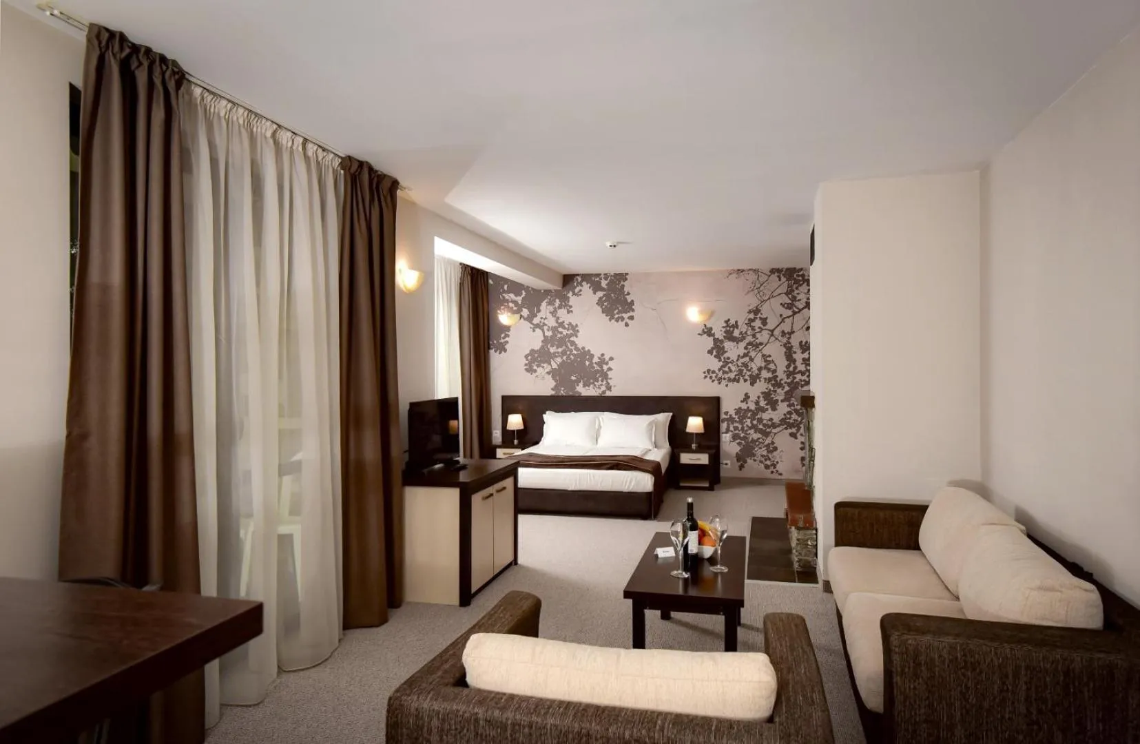 Bed in Rhodopi Home Hotel Chepelare- Half Board & Wellness