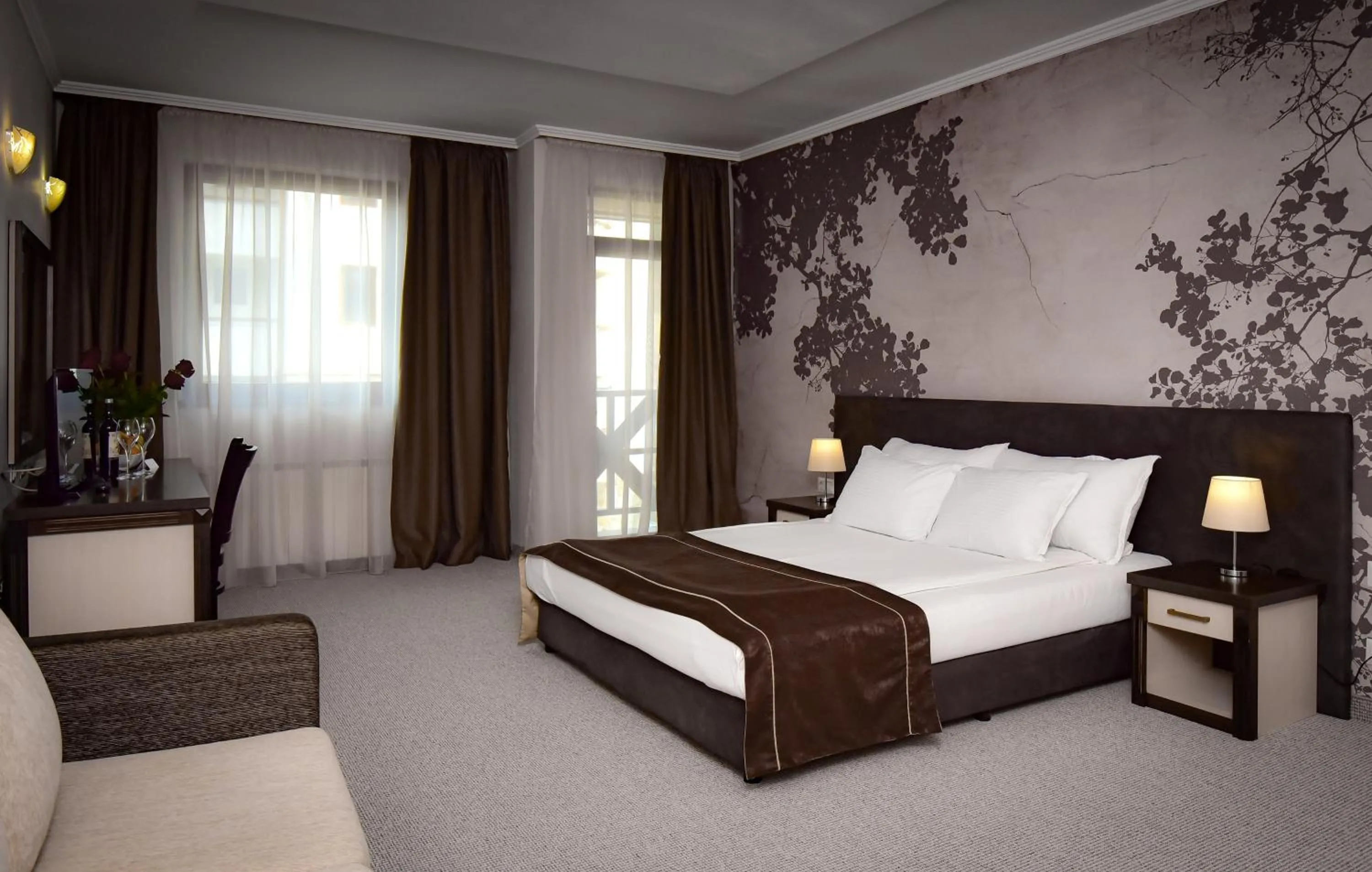 Bed in Rhodopi Home Hotel Chepelare- Half Board & Wellness