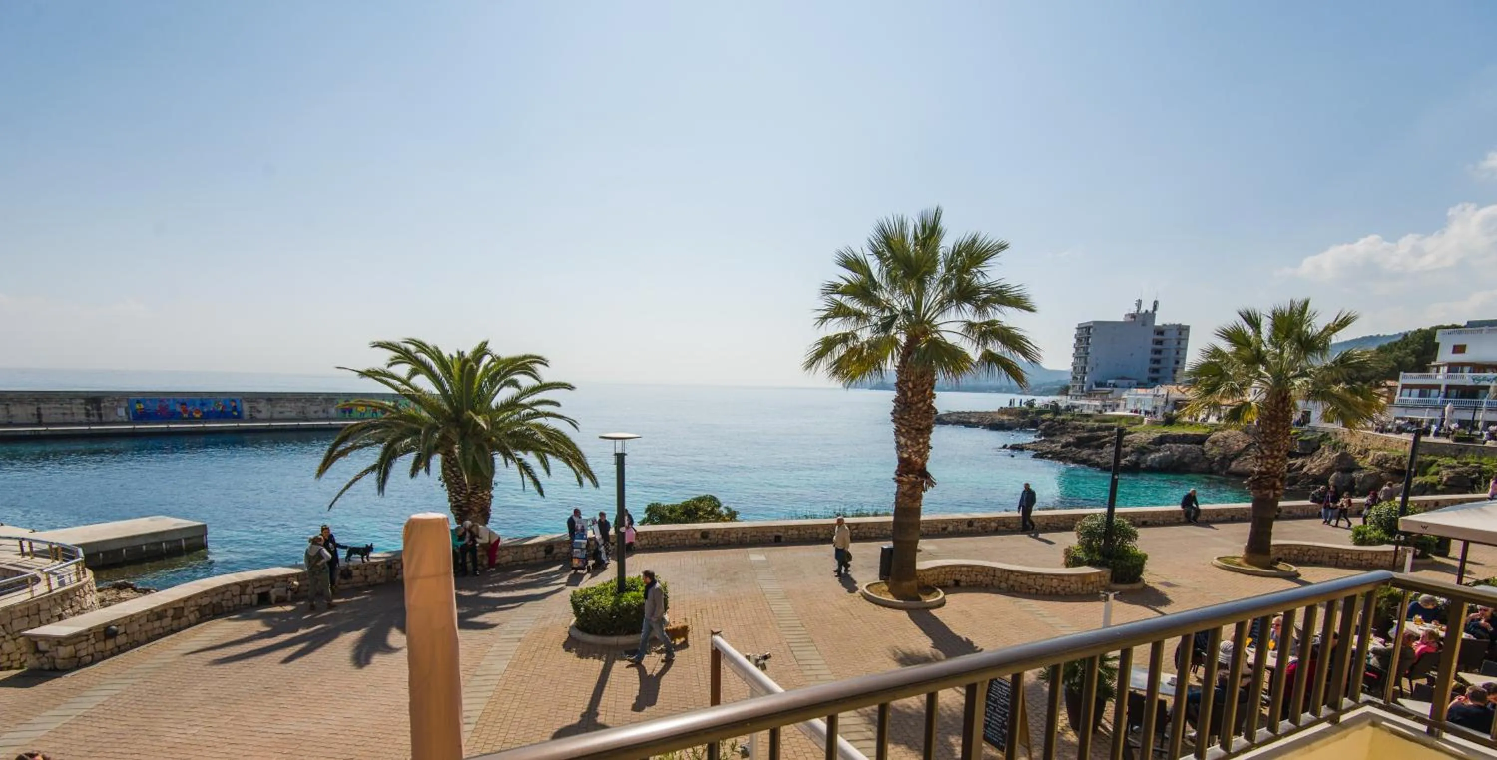 Sea view in Hostal Port Corona