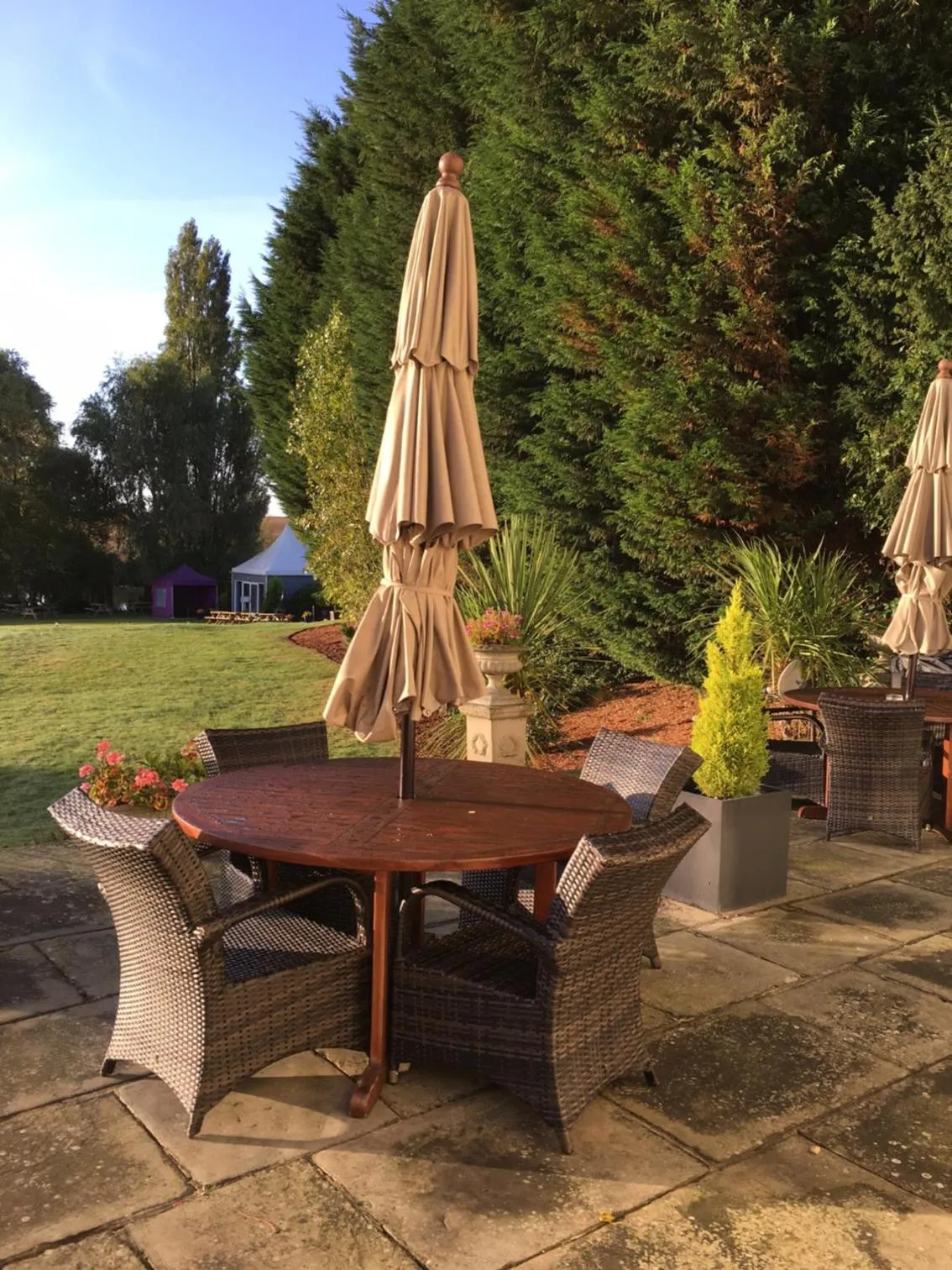 Patio in Sturmer Hall Hotel and Conference Centre