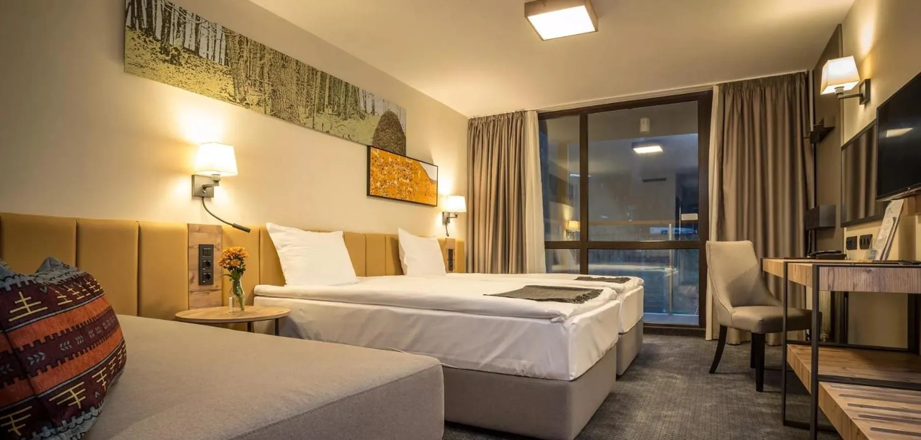 Bed in Rila Hotel Borovets