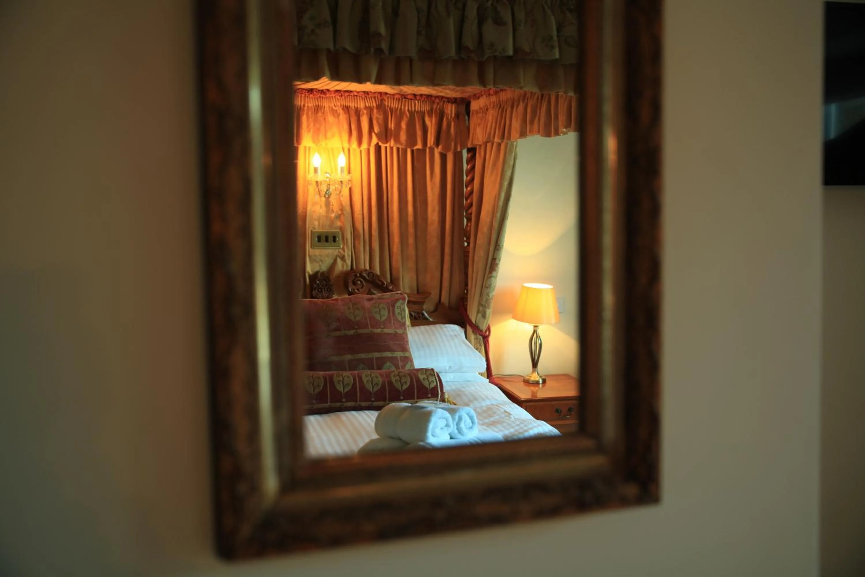 Decorative detail, Bed in The Bonnicott Hotel Lynmouth