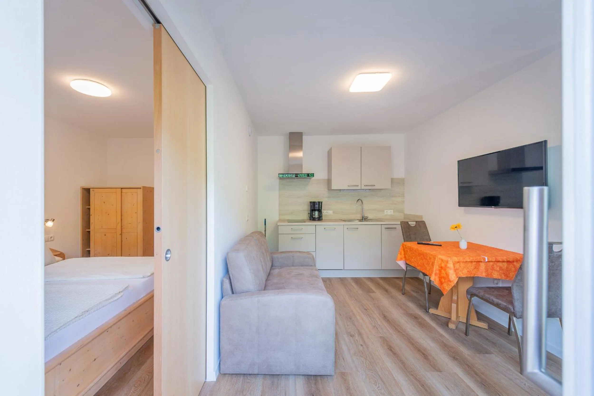 Kitchen or kitchenette, Bed in Haus Stolz