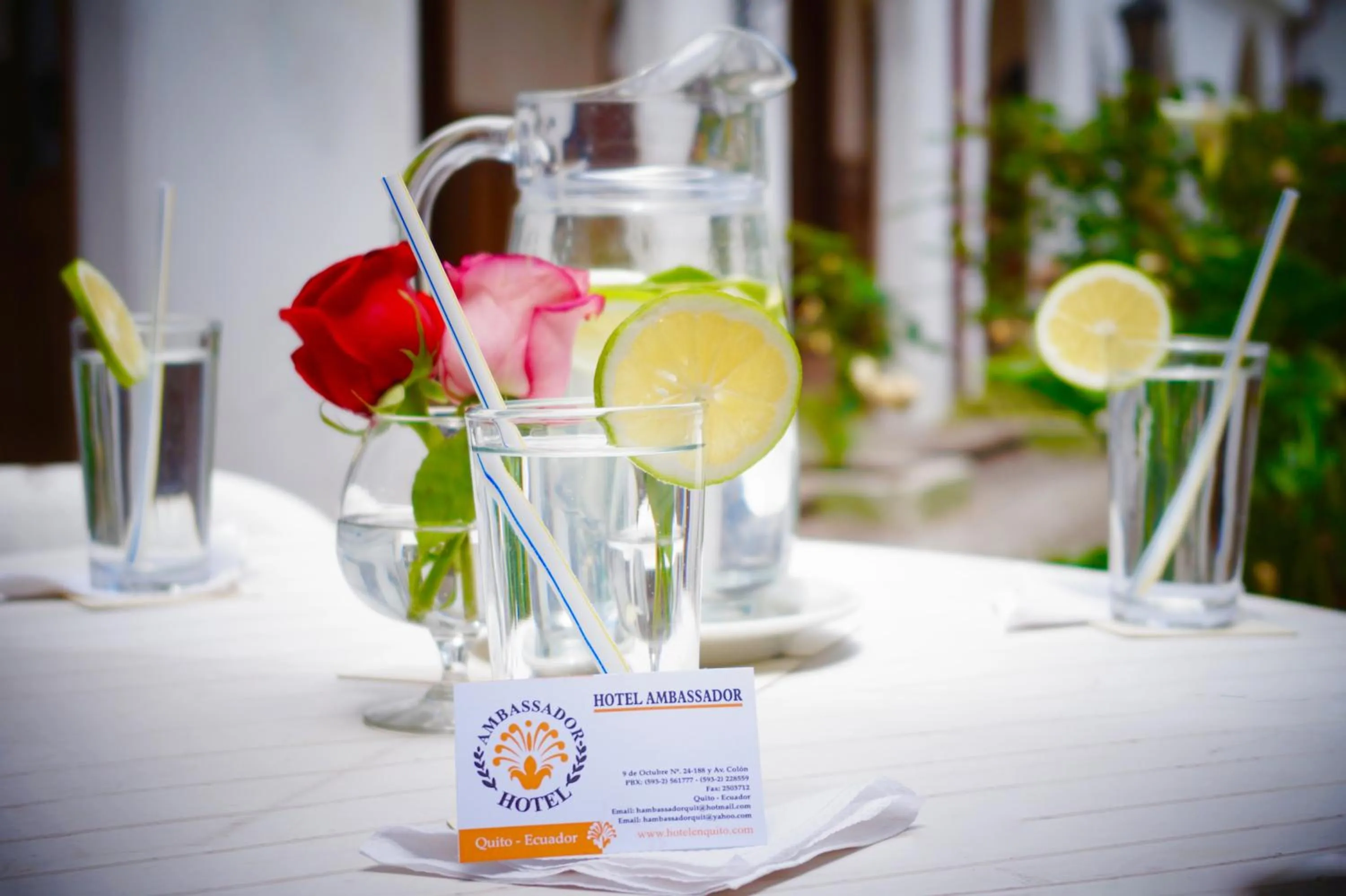 Food and drinks in Hotel Ambassador