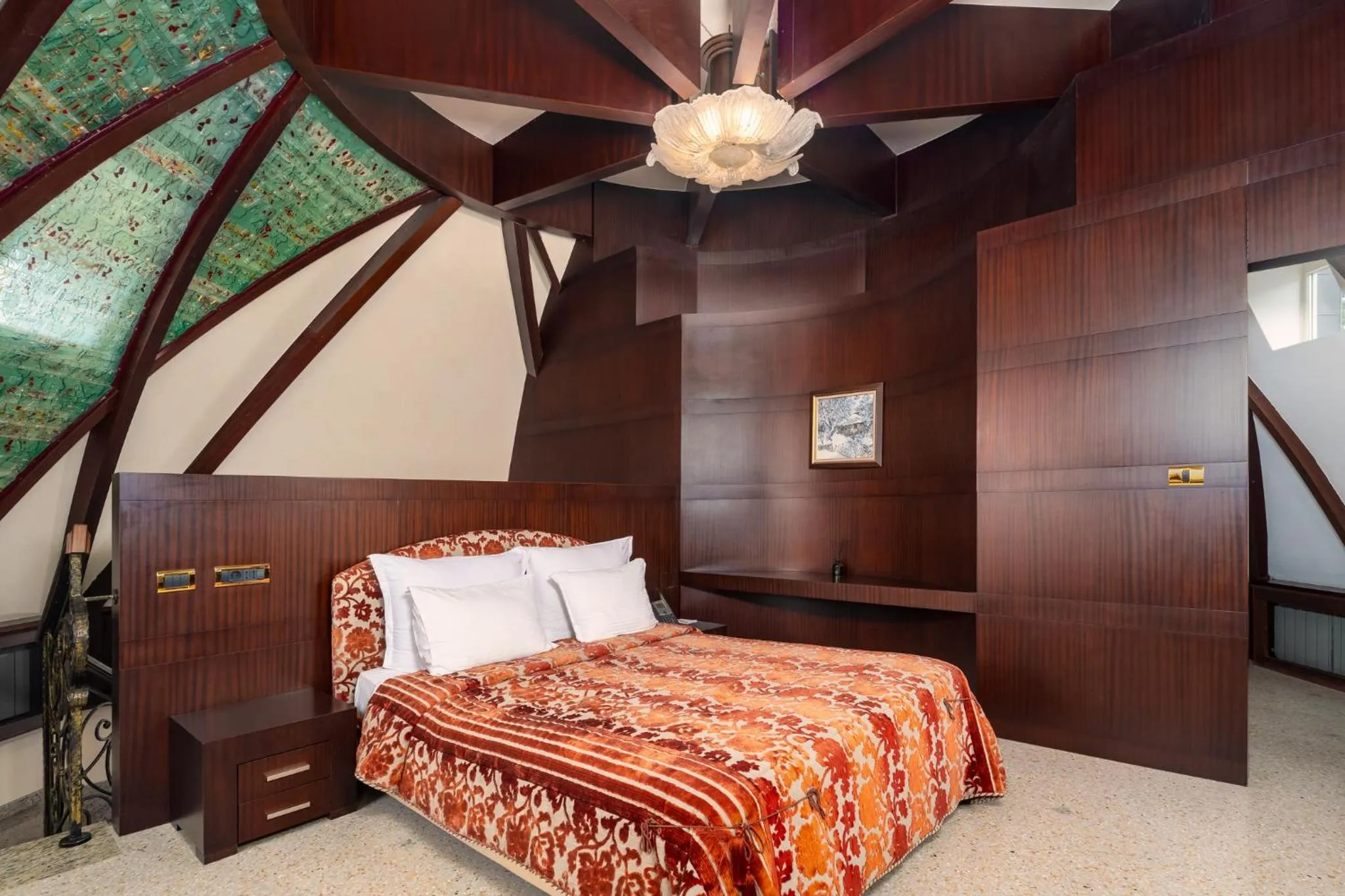 Bed in Festa Winter Palace Hotel