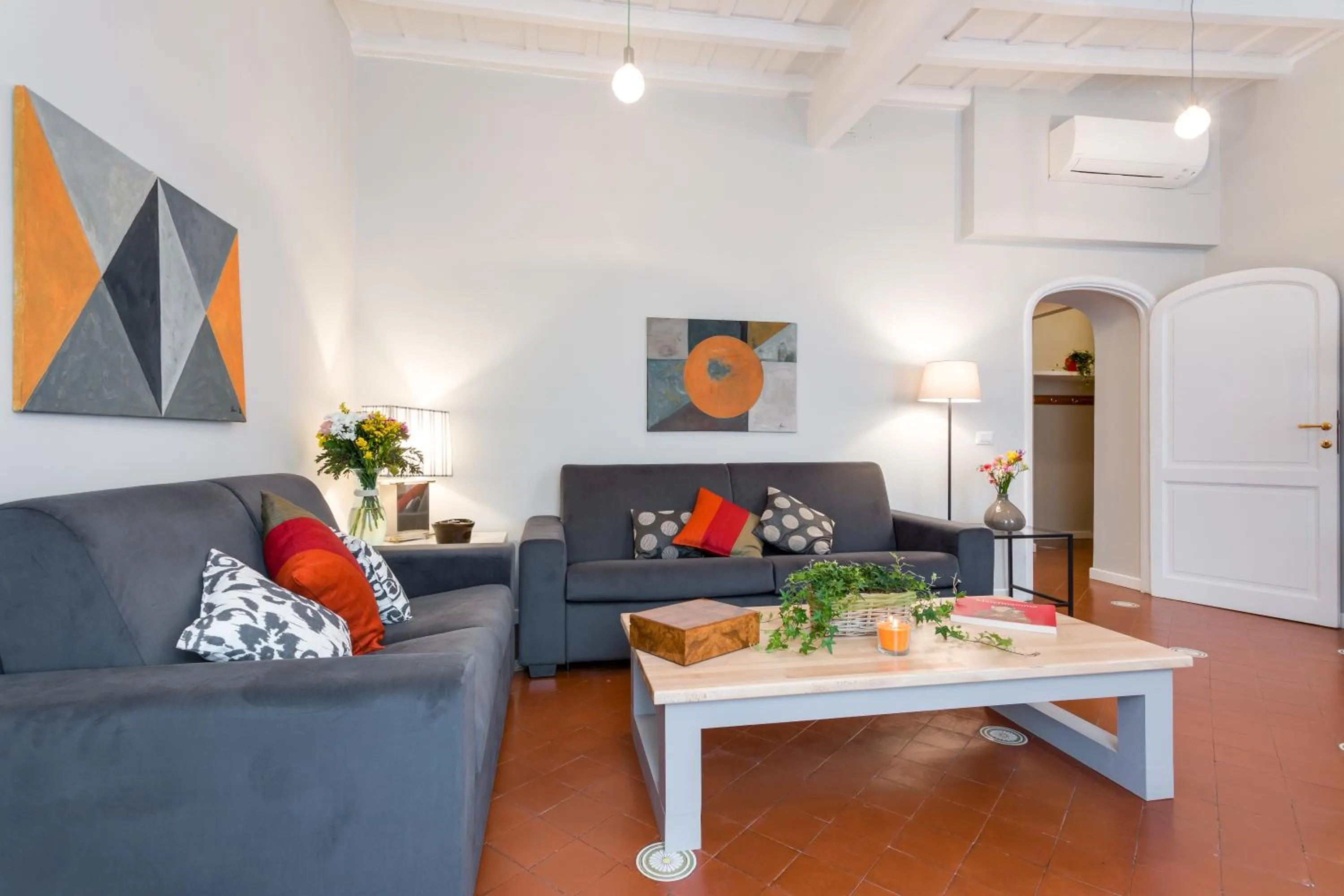 Living room in Rome as you feel - Grotta Pinta apartments