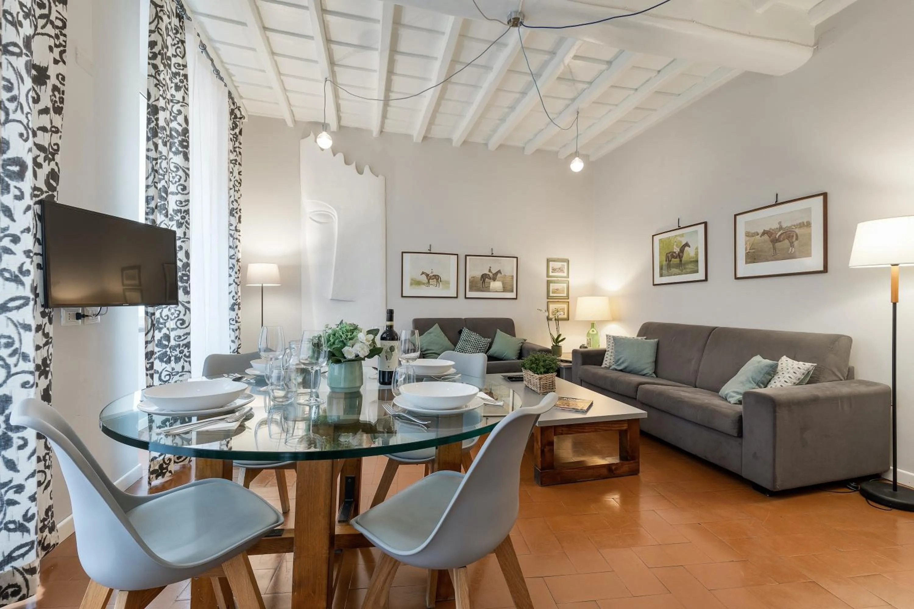 Living room in Rome as you feel - Grotta Pinta apartments