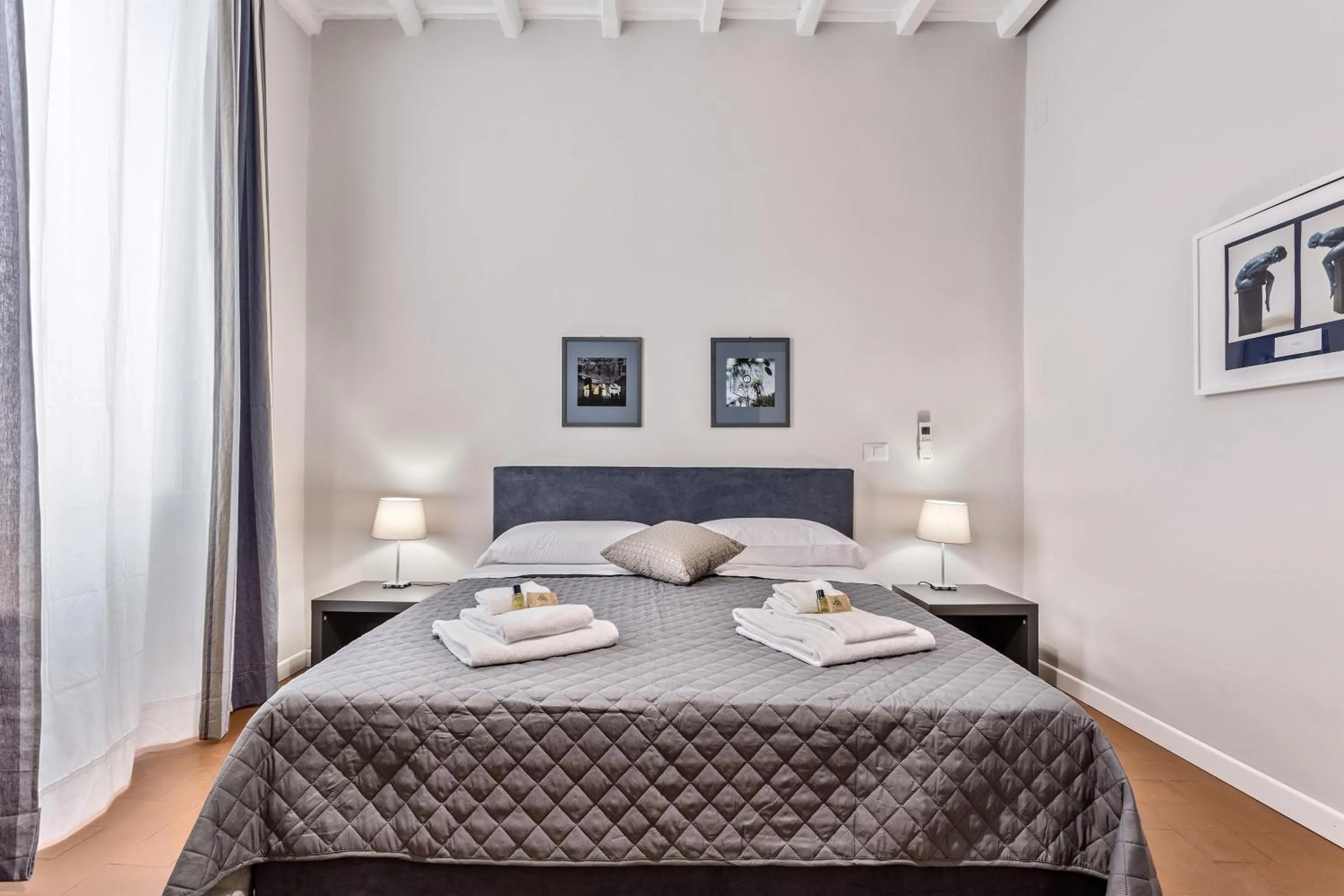 Bedroom, Bed in Rome as you feel - Grotta Pinta apartments