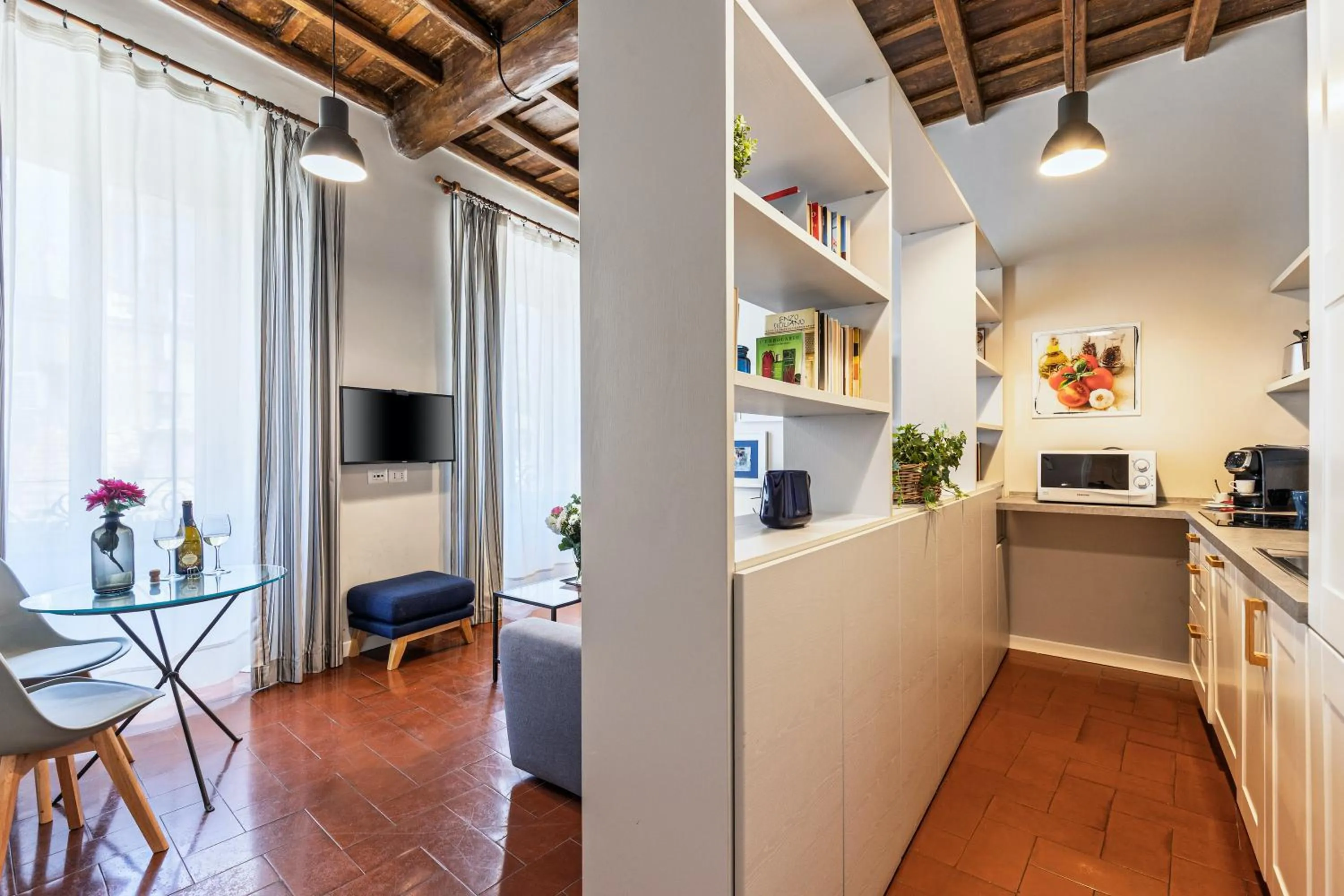 Living room in Rome as you feel - Grotta Pinta apartments