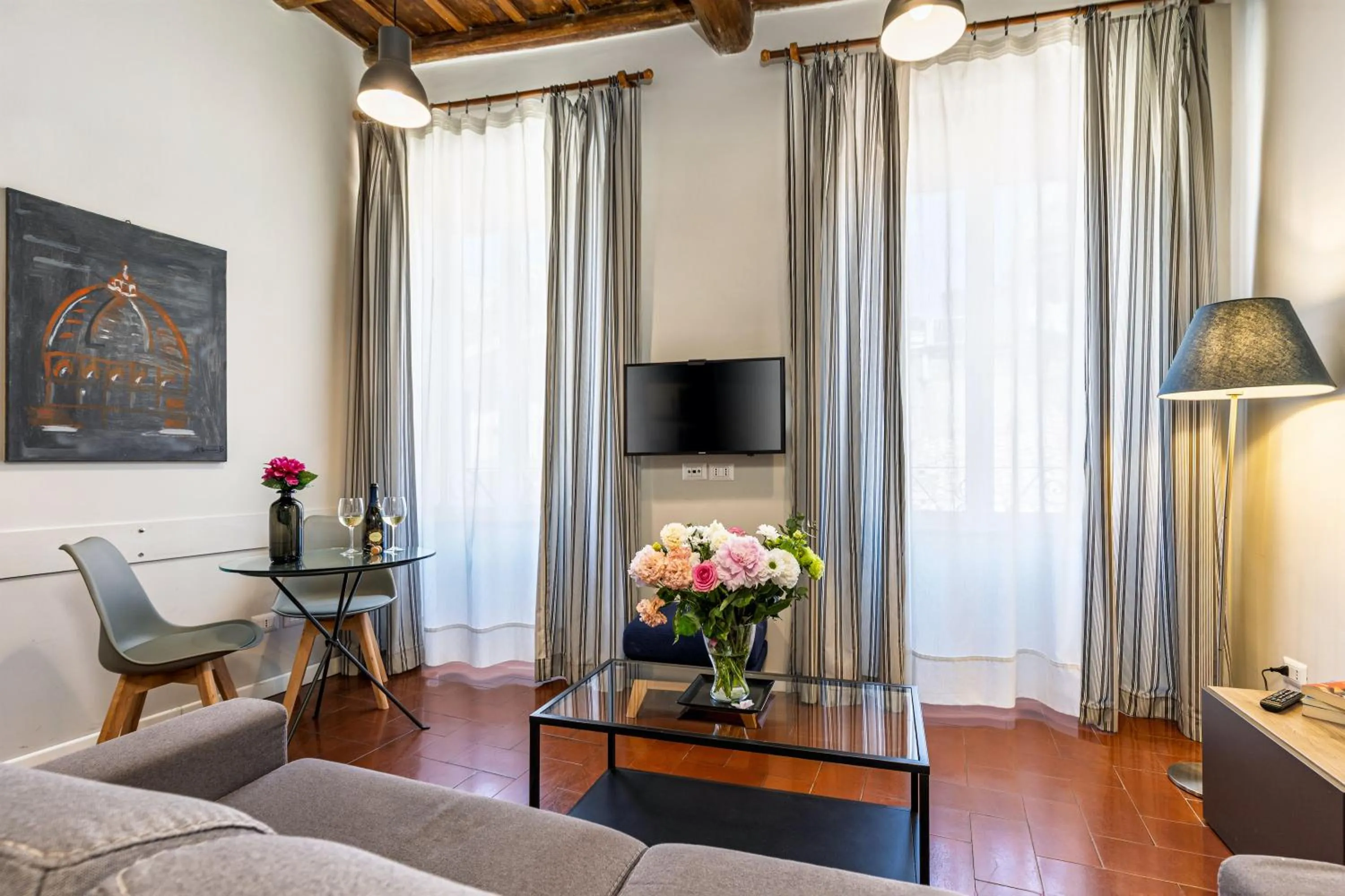 Living room in Rome as you feel - Grotta Pinta apartments