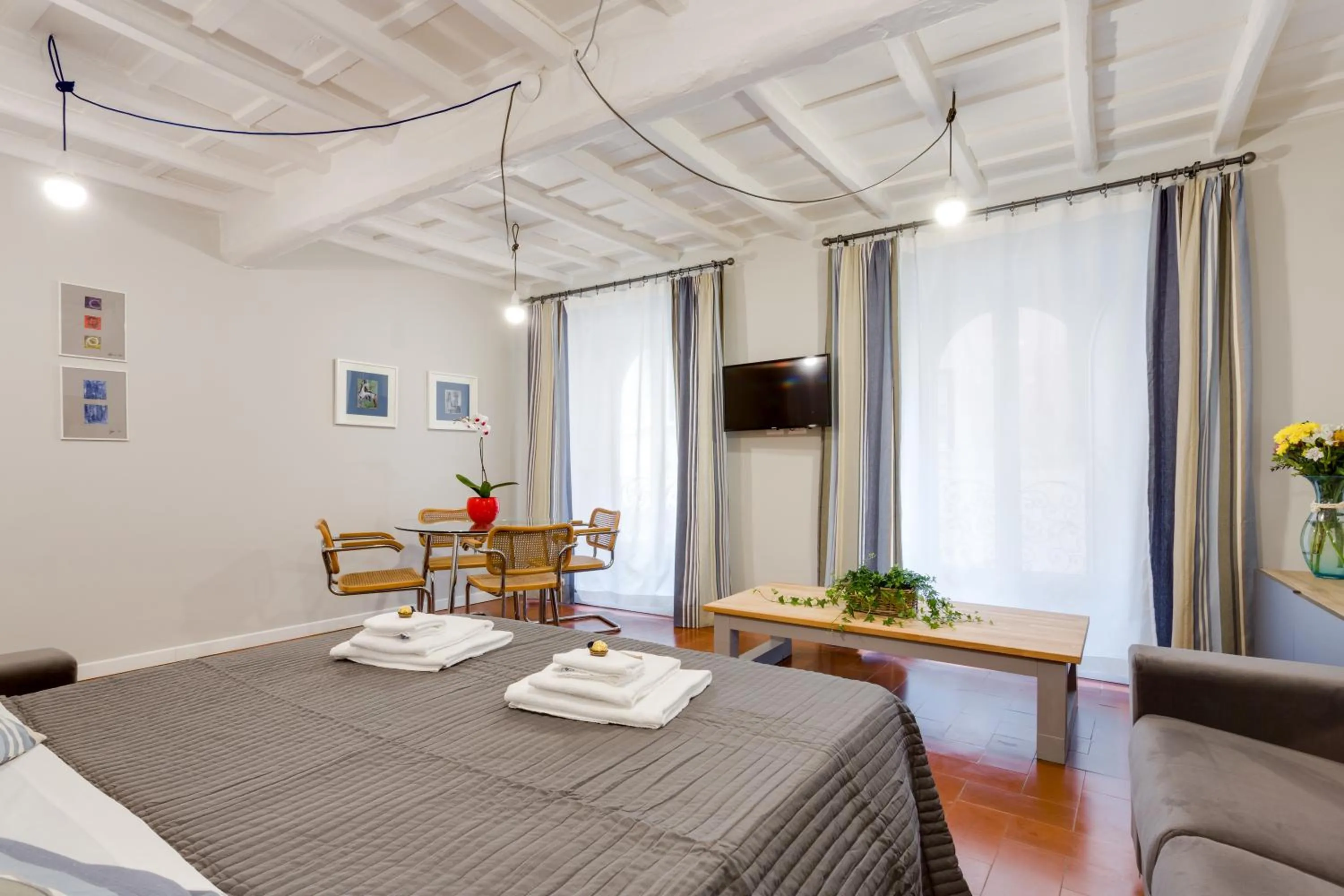 Bedroom, Bed in Rome as you feel - Grotta Pinta apartments