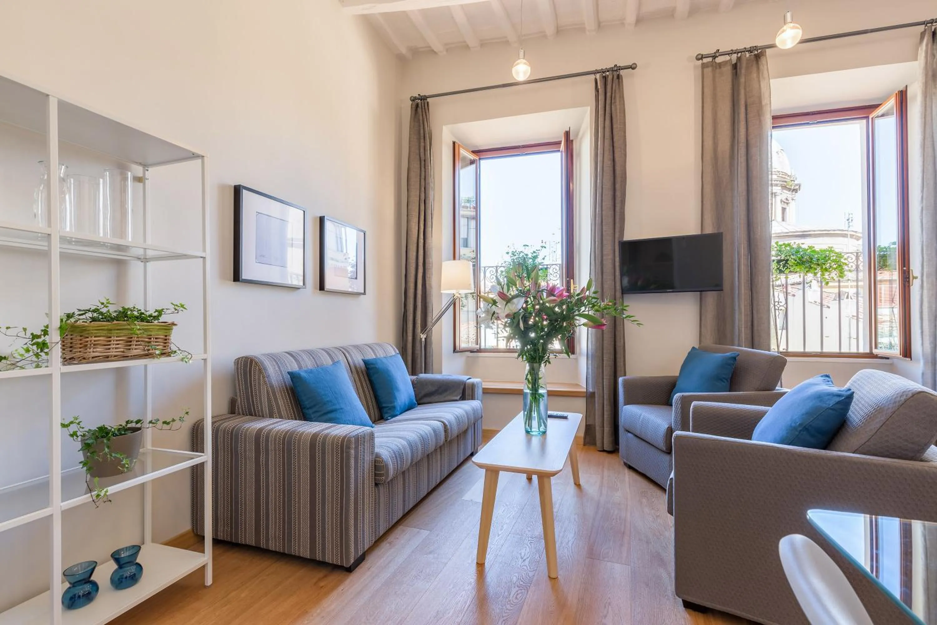 Living room in Rome as you feel - Grotta Pinta apartments