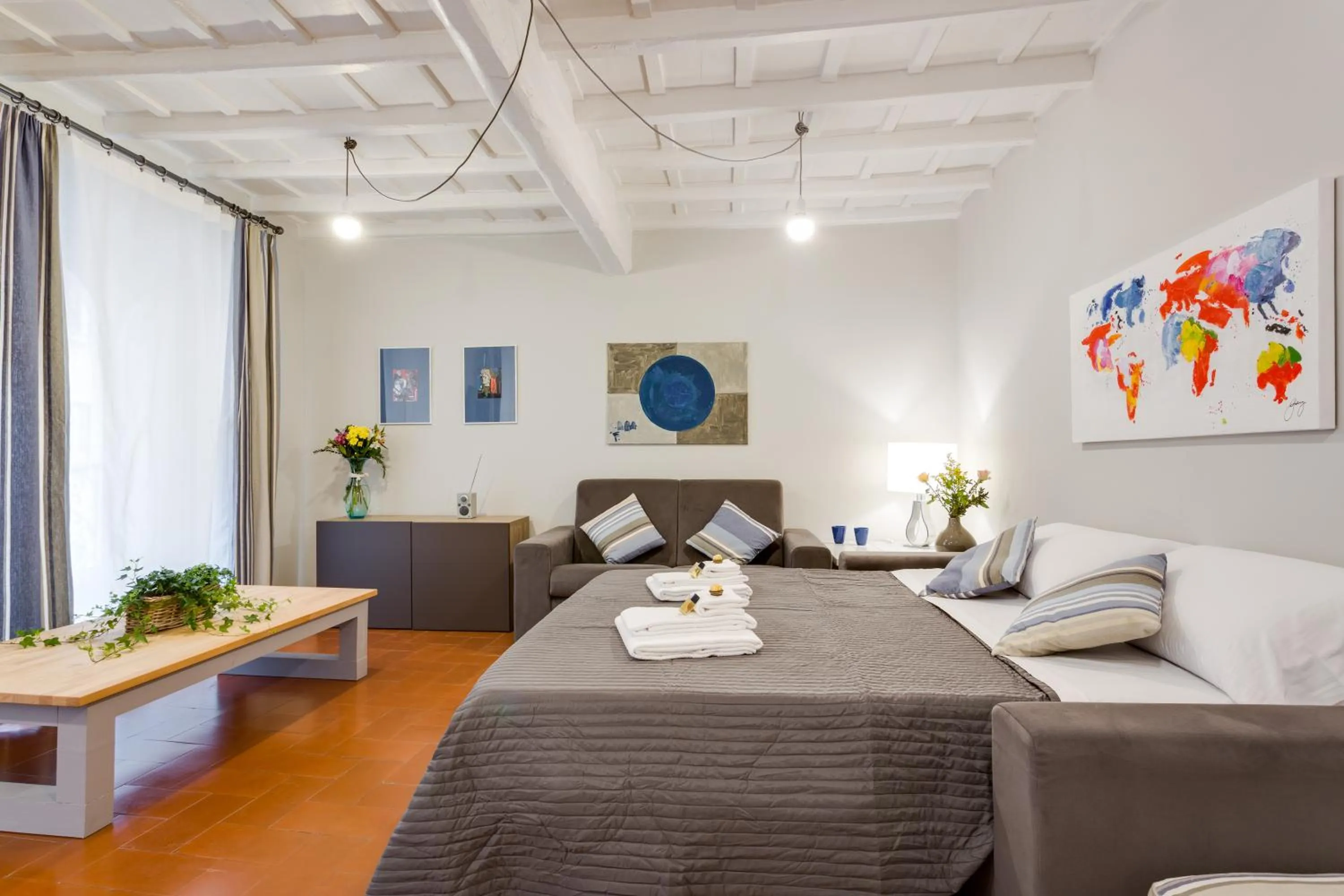 Living room, Bed in Rome as you feel - Grotta Pinta apartments