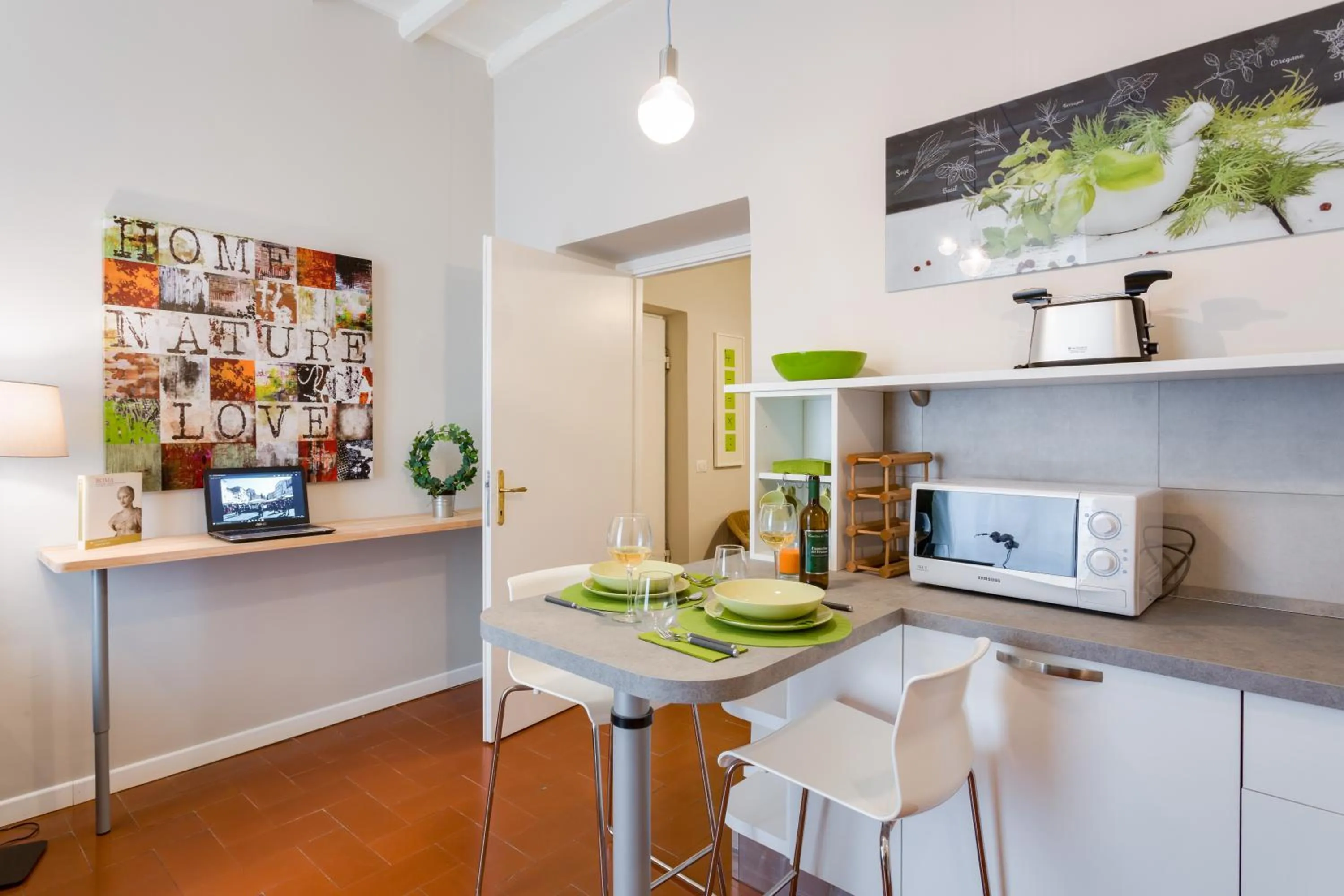 Kitchen or kitchenette in Rome as you feel - Grotta Pinta apartments