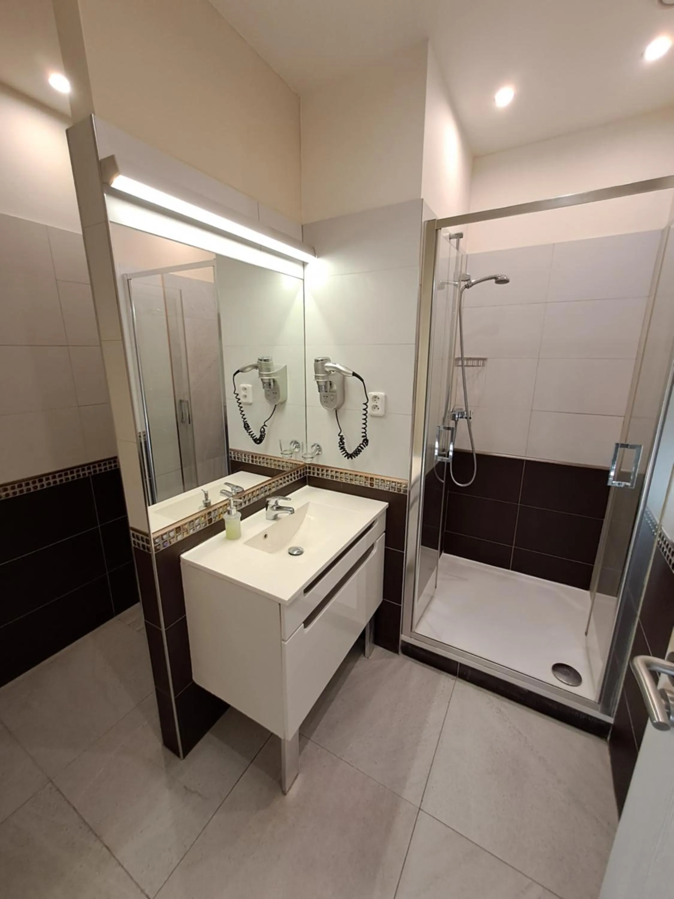 Bathroom, Bed in Pension SKLEP