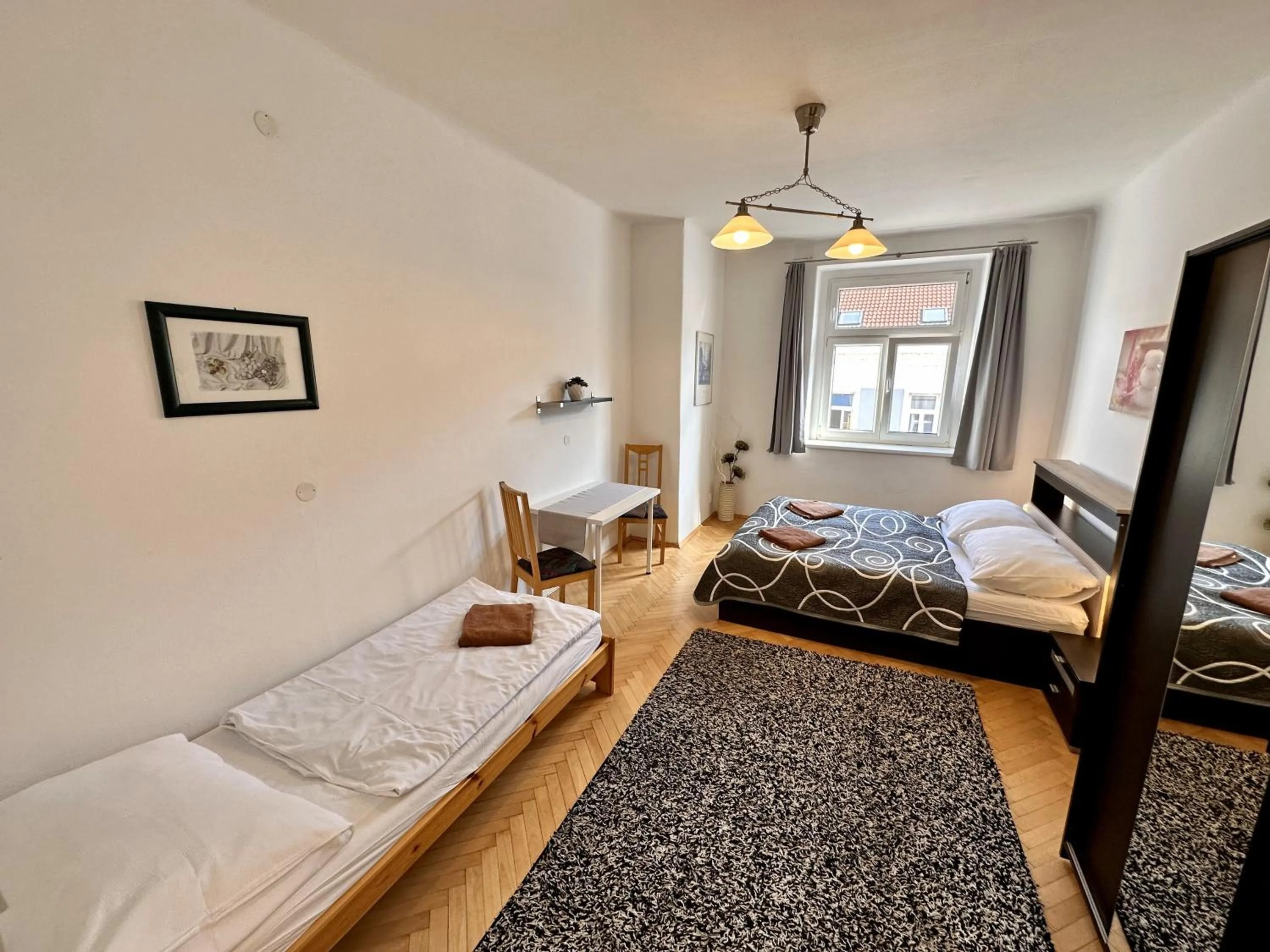 Living room, Bed in Pension SKLEP