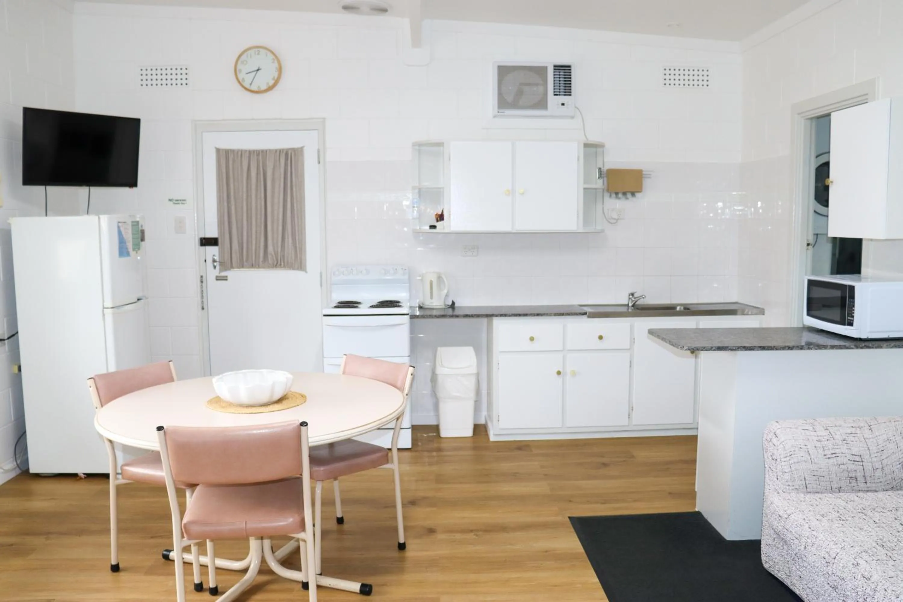 Kitchen or kitchenette in Modra's Apartments