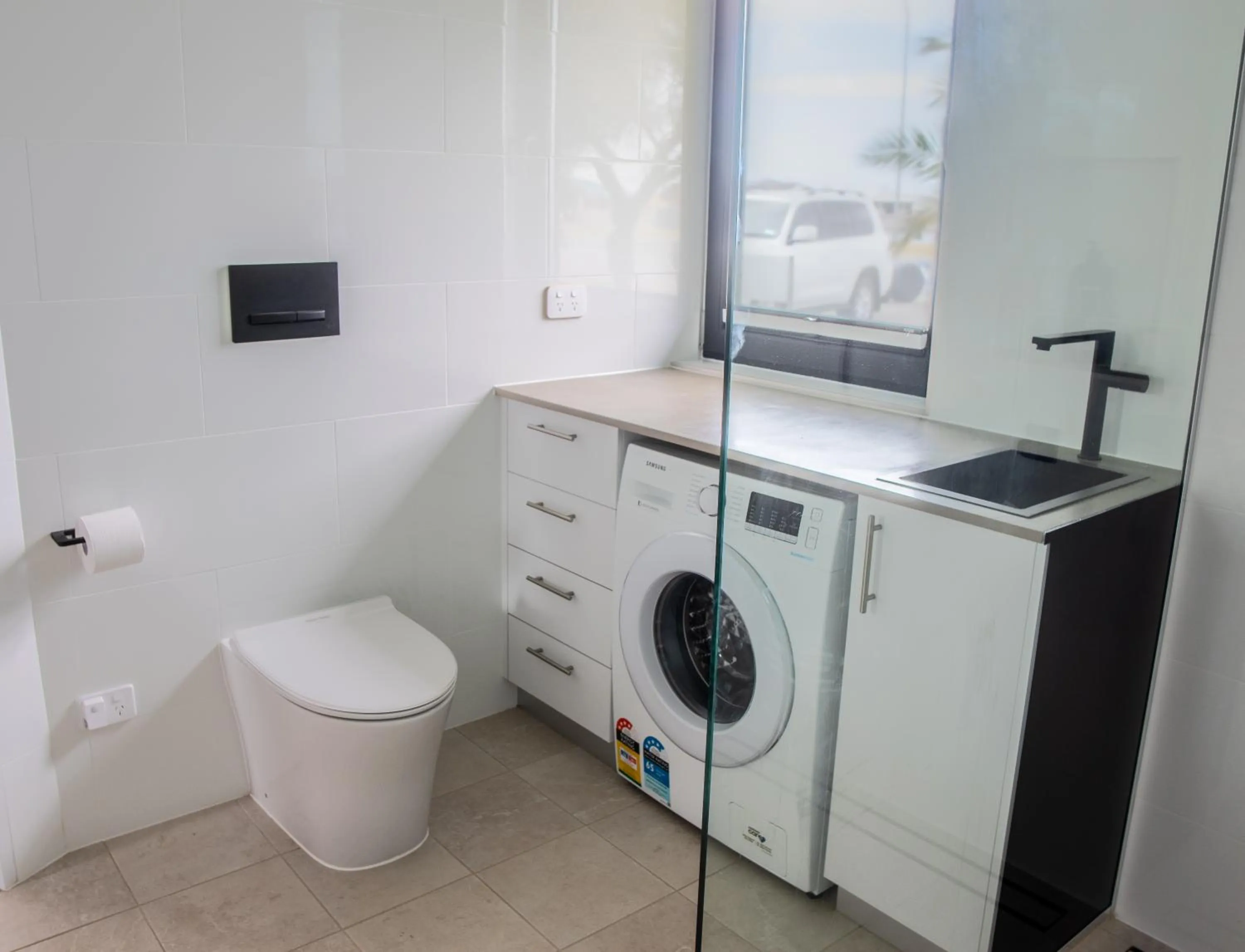 Bathroom in Modra's Apartments