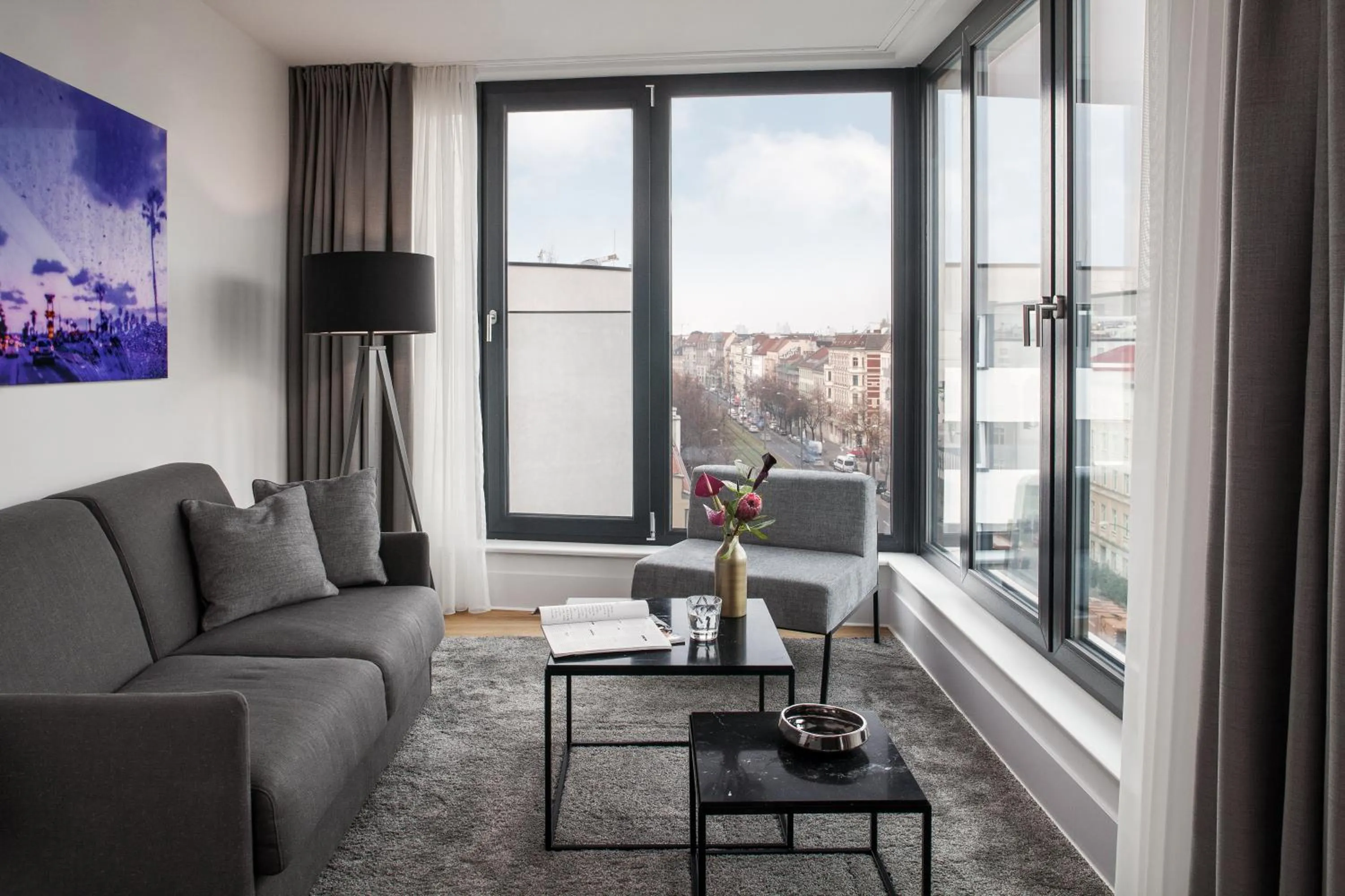 Seating area in AMANO HOME Apartments