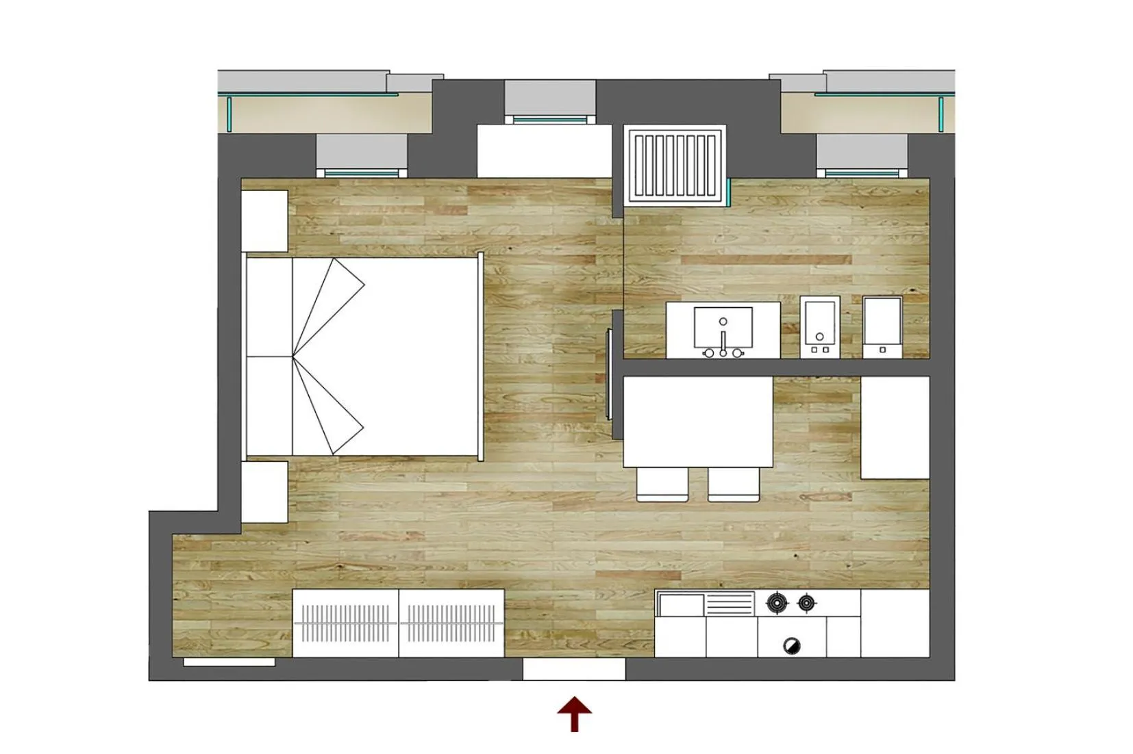 Floor plan in Residence Armony