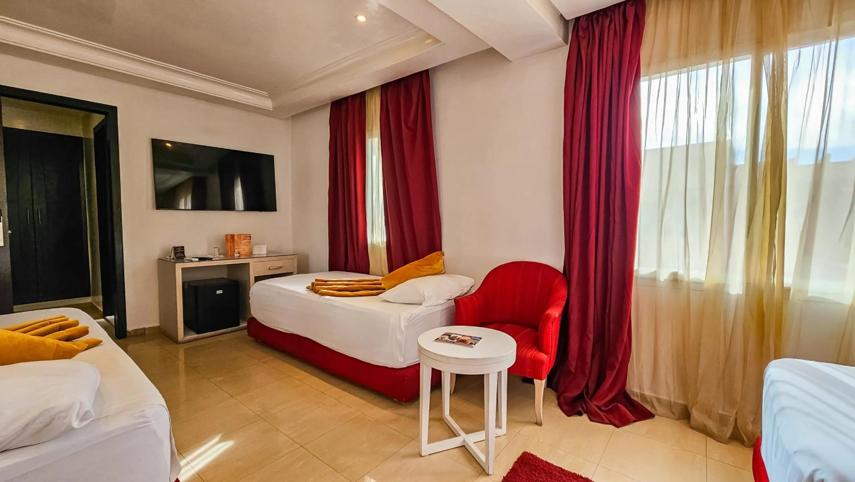 Bed in Hôtel Racine