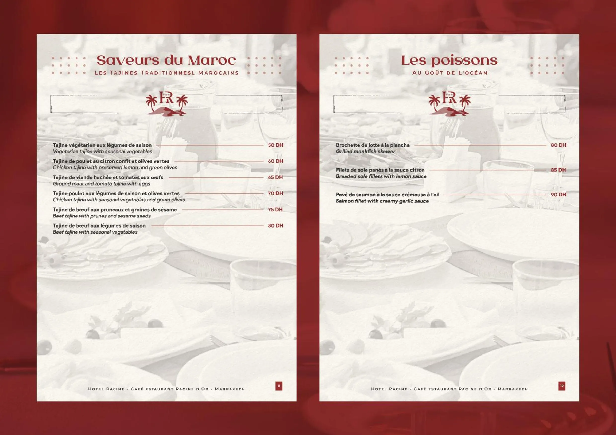 Restaurant/places to eat in Hôtel Racine