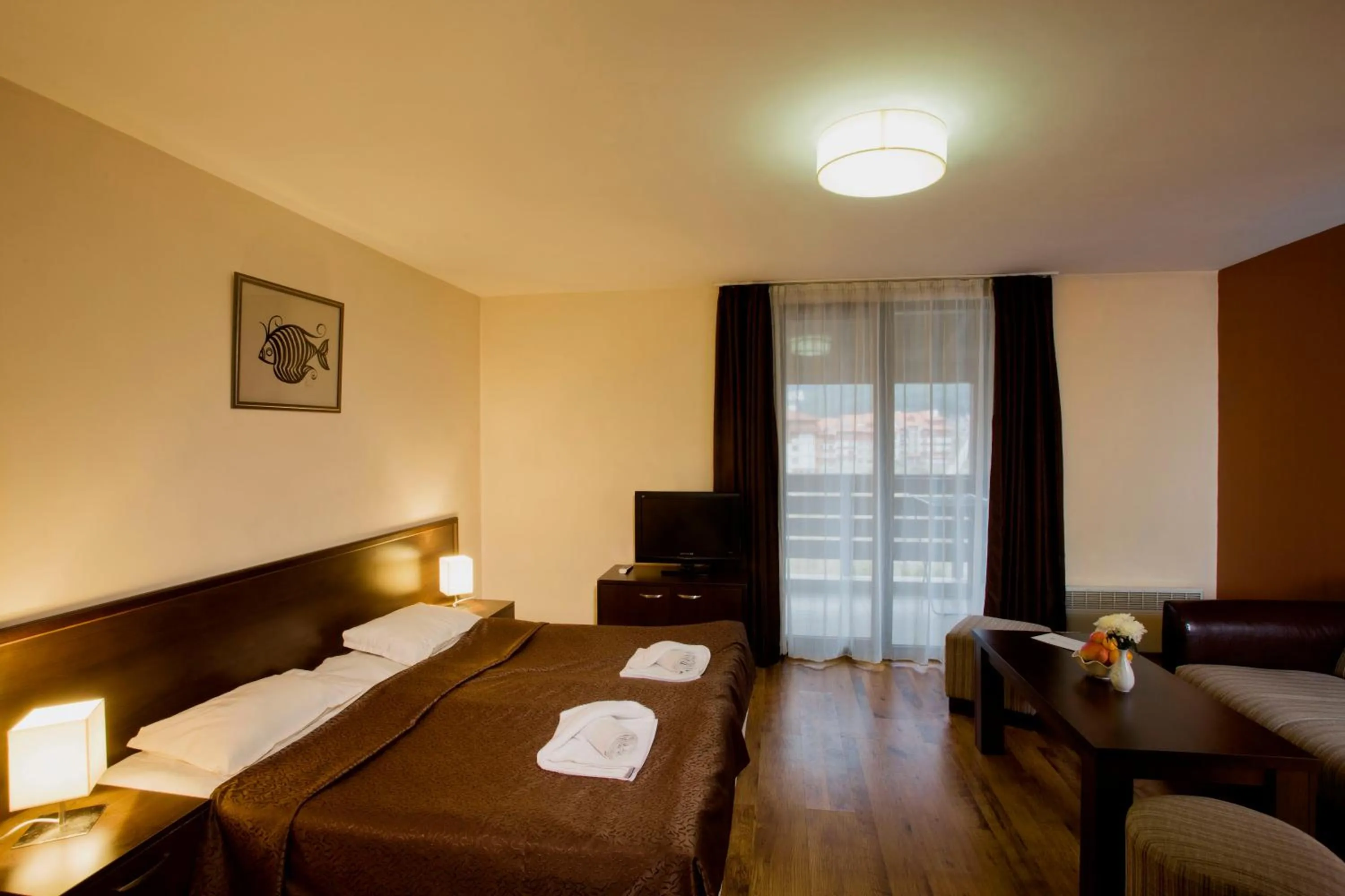 Bedroom, Bed in Hotel Casa Karina Bansko - Half Board & All Inclusive