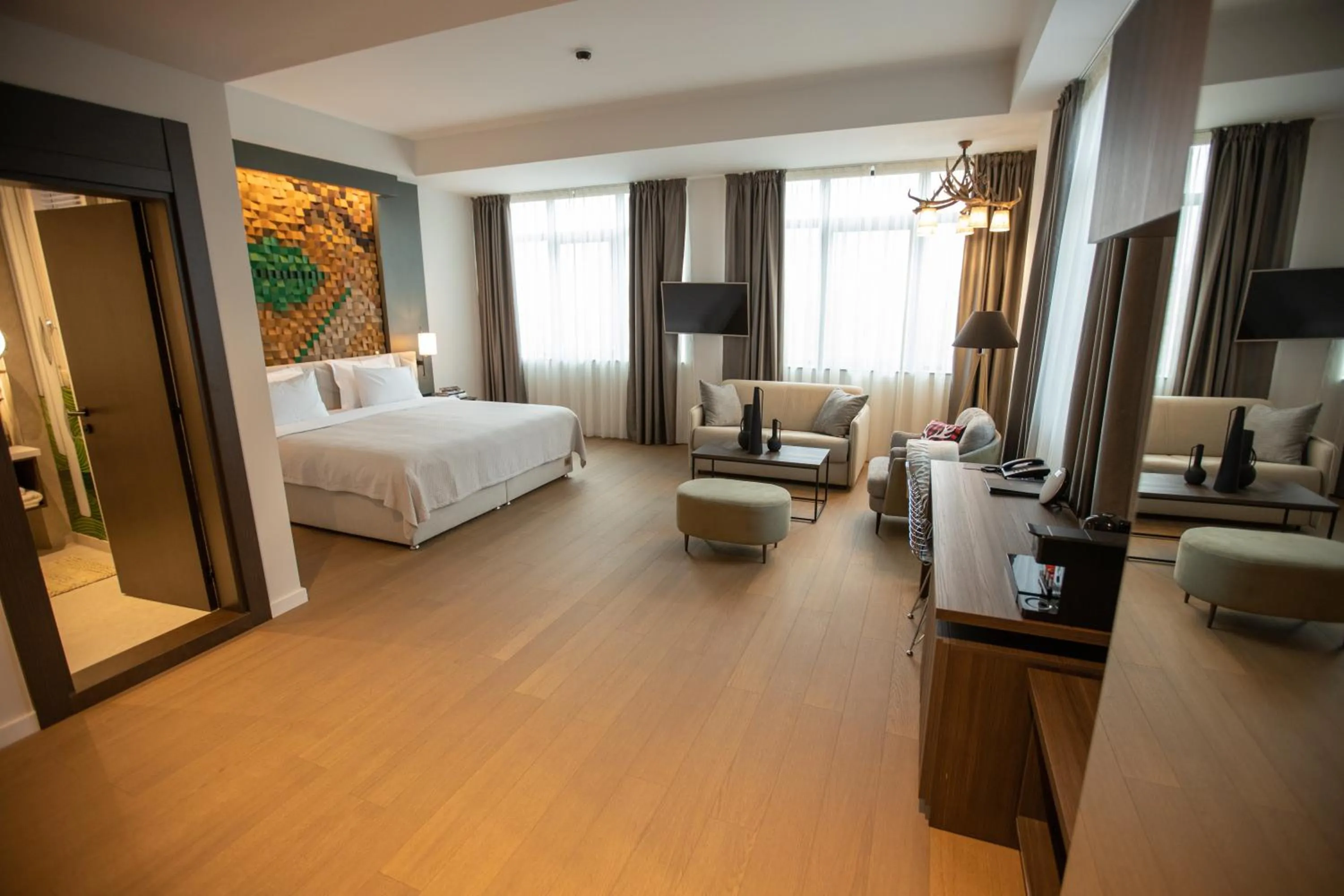 Bed in The Hunter's Lodge Kamnik