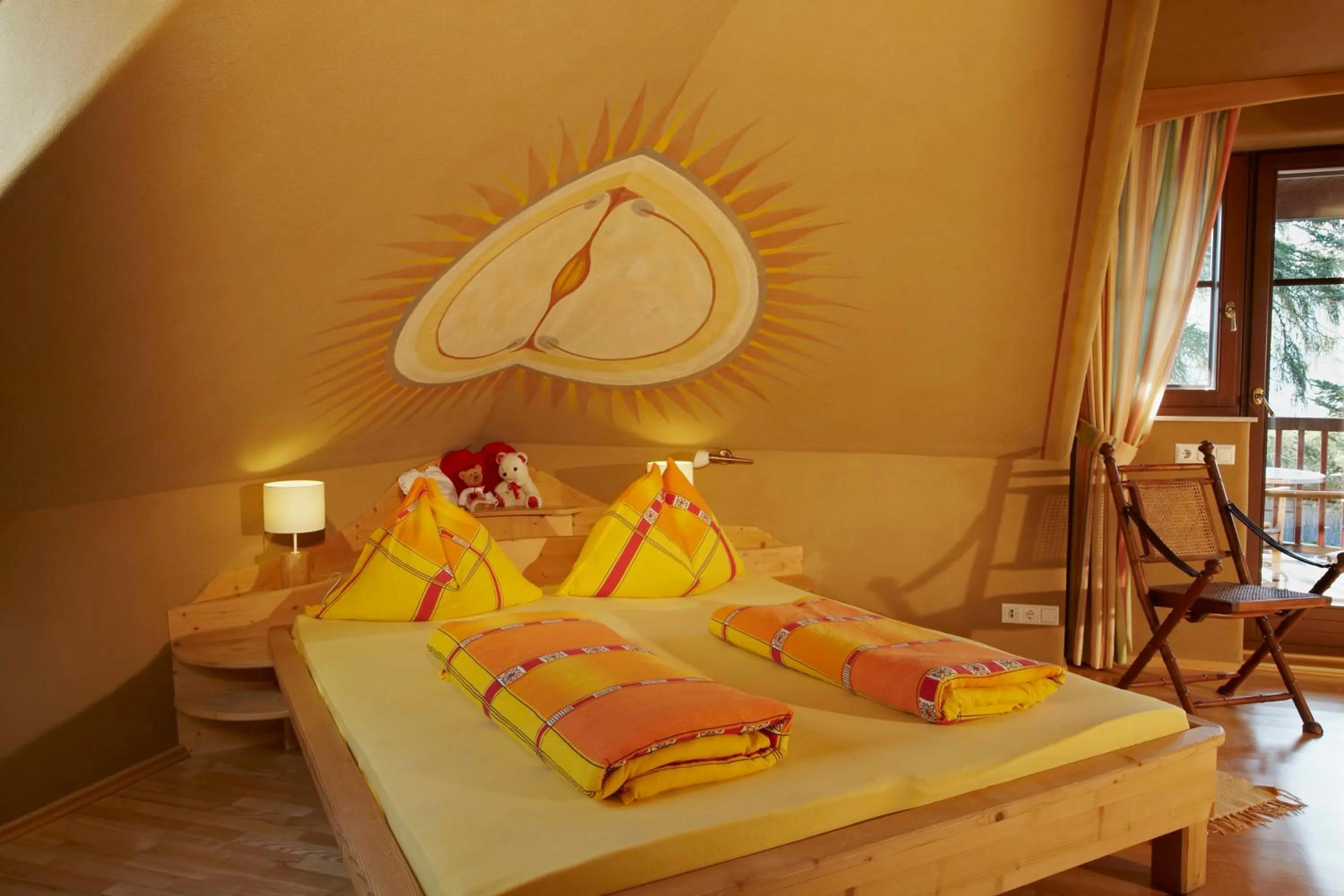 Bed in Biolandhaus Arche